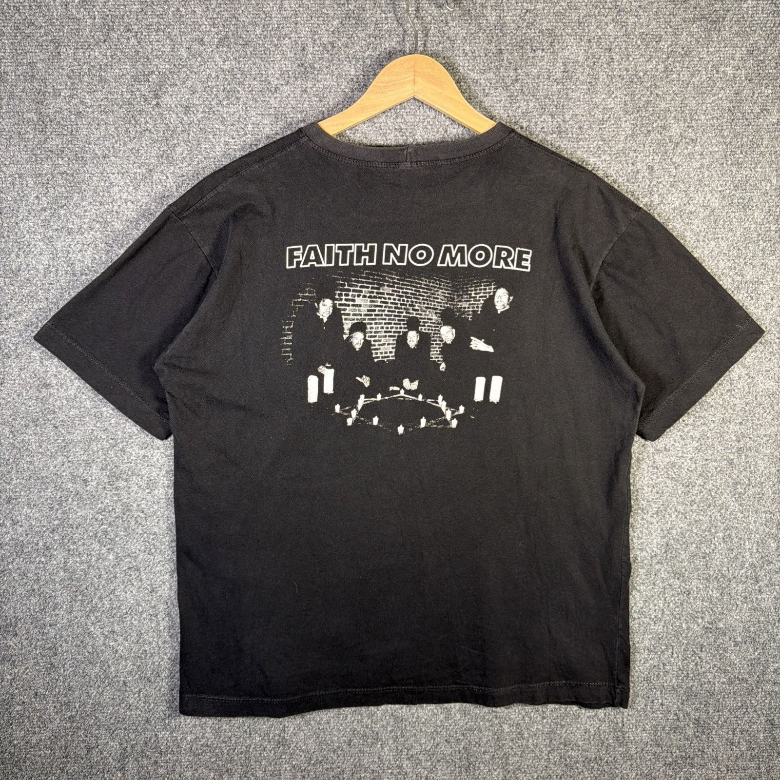 Band Tees Vintage Faith No More Shirt Mens Medium Black 90s Band Tee Size US M / EU 48-50 / 2 - 1 Thumbnail
