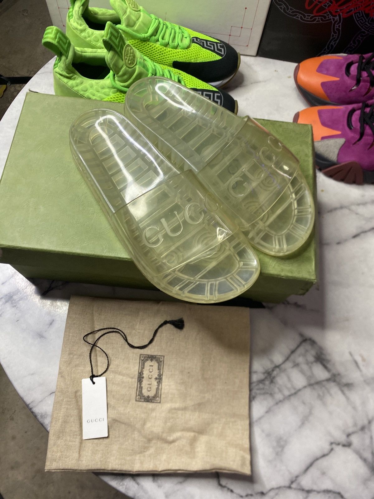 Gucci Gucci gel translucent slide Size US 9 / EU 42 - 5 Thumbnail