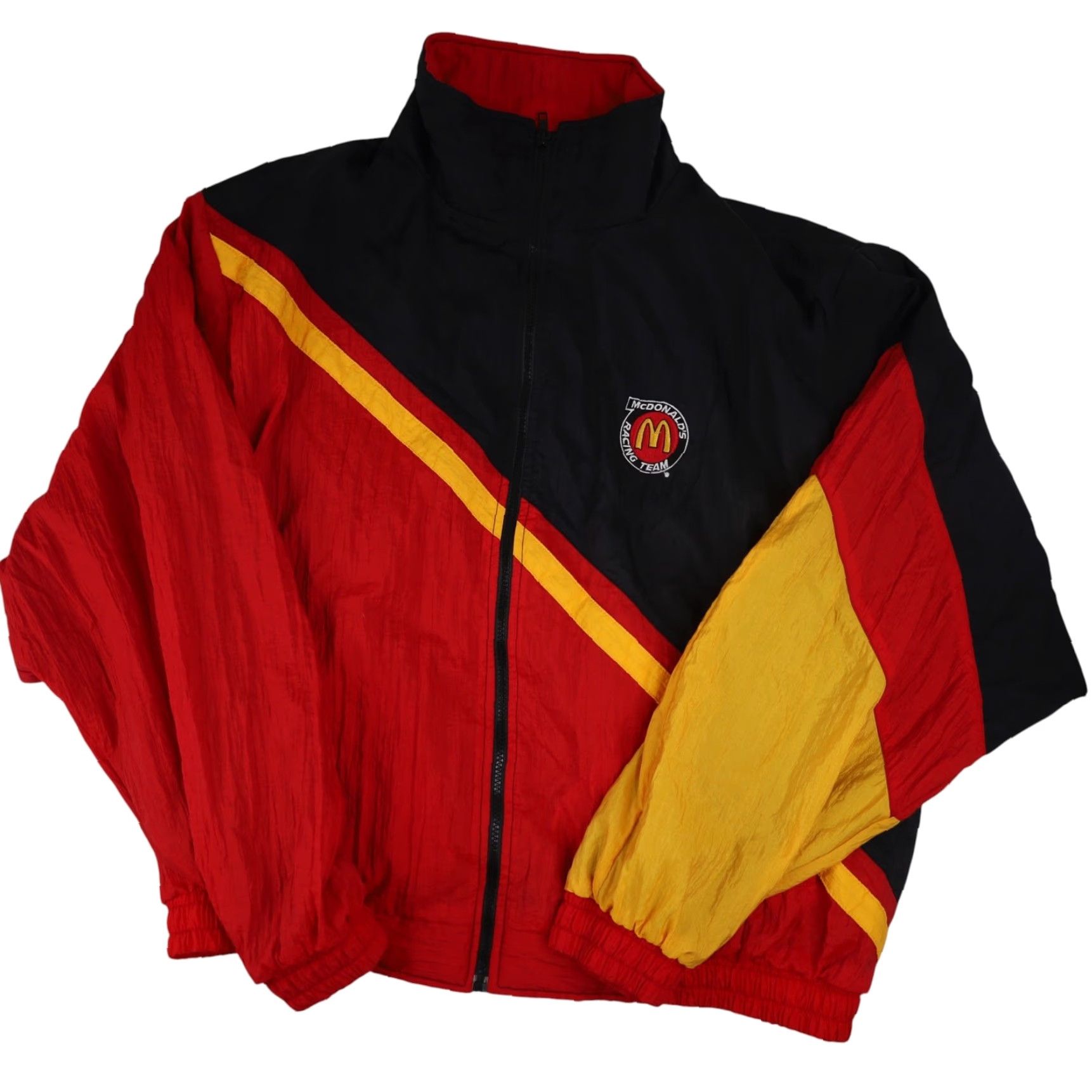 Vintage VINTAGE Race Day McDonalds Racing Windbreaker JacketXL Red Mens Size US XL / EU 56 / 4 - 2 Thumbnail