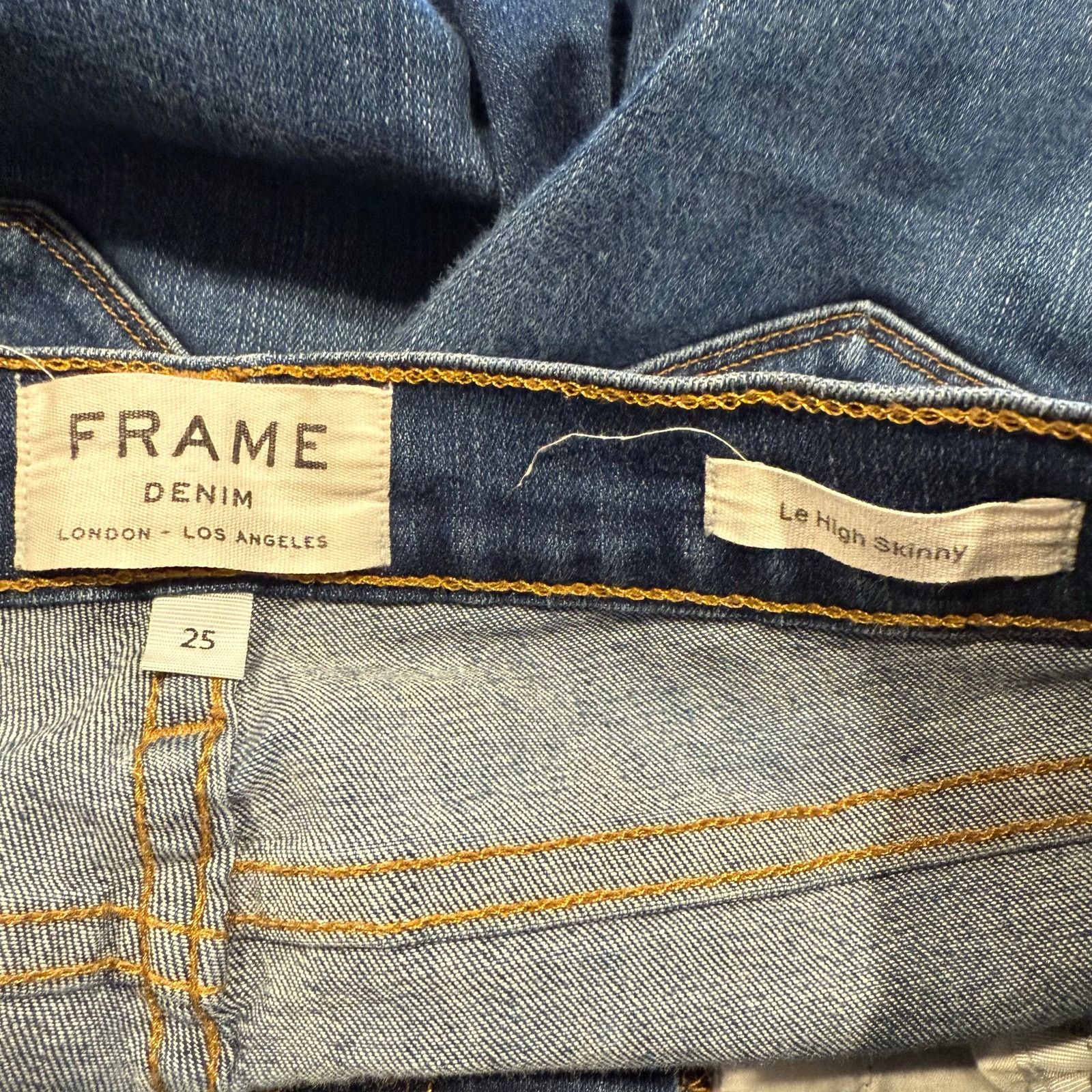 Frame Frame Women’s Le High Skinny Ankle Jeans Size 25 Size 25" / US 0 / IT 36 - 3 Thumbnail