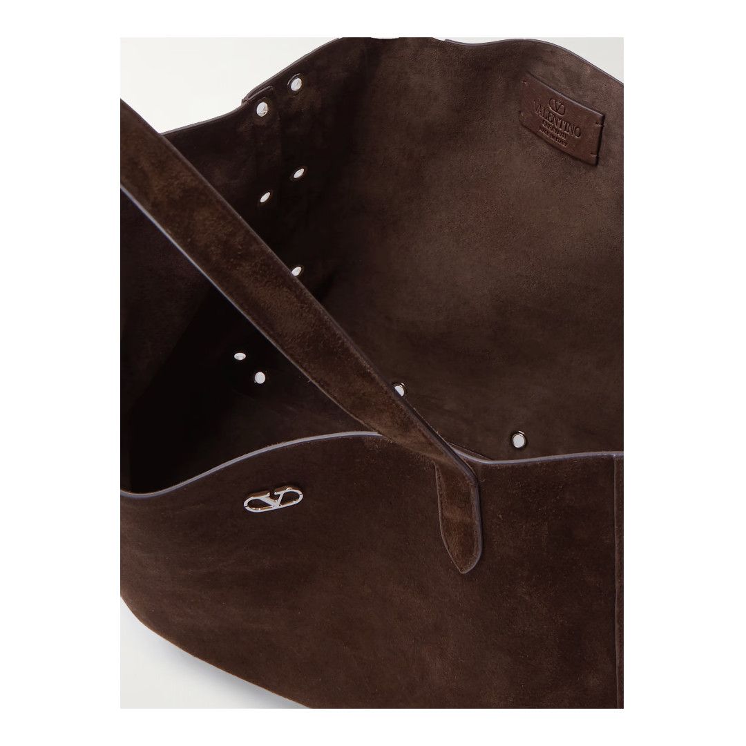 Valentino os11x0726 Size:OS/ Nellcote Embellished Suede Tote Bag Brown Size ONE SIZE - 5 Thumbnail