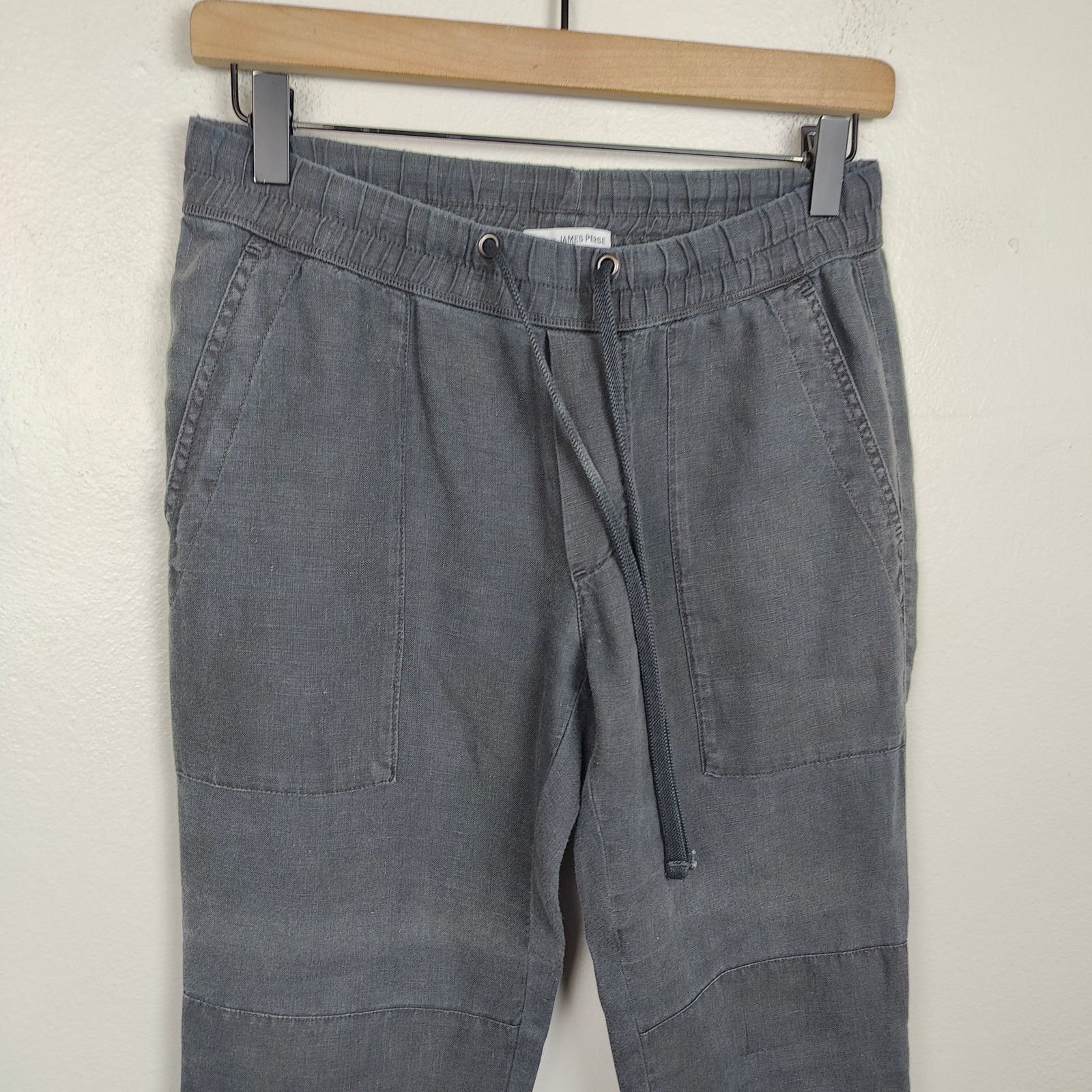 James Perse Standard James Perse Pants Womens 0 XS Soft Black Linen Size 26" / US 2 / IT 38 - 2 Thumbnail