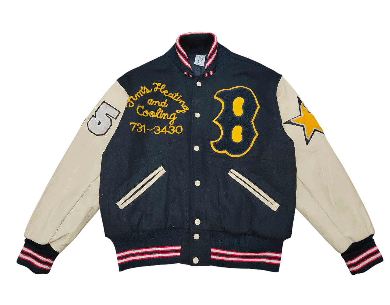 Vintage Vintage Boston Varsity Jacket Size US M / EU 48-50 / 2 - 1 Thumbnail