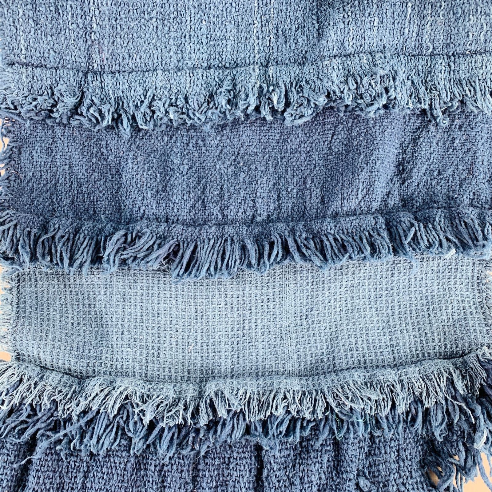 Other MIMBRES Blue Woven Cotton Scarf Shawl Size ONE SIZE - 2 Thumbnail