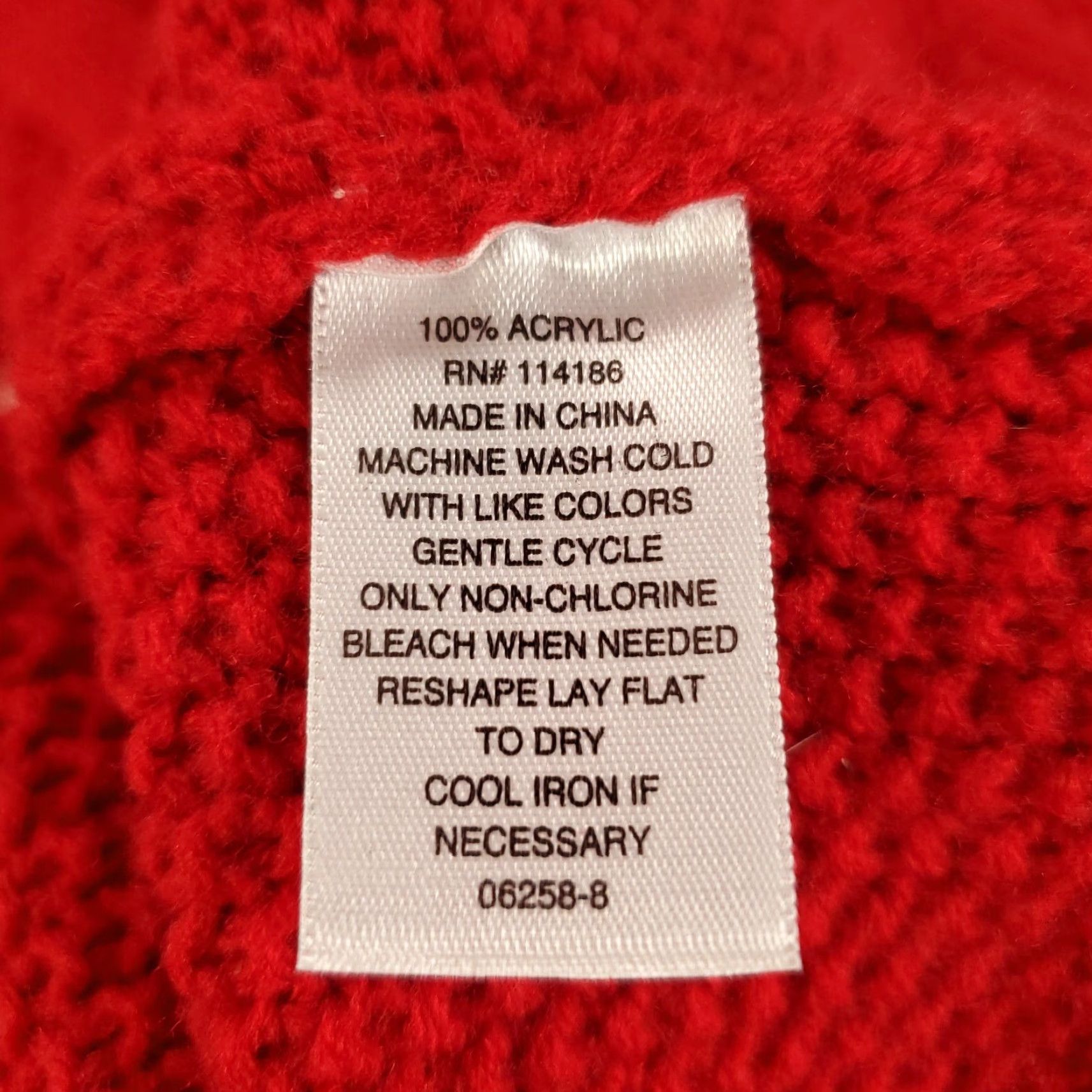 Vintage Mens Sweater Red Cable-Knit Pullover Size Medium Long Sleeve Size US M / EU 48-50 / 2 - 5 Thumbnail