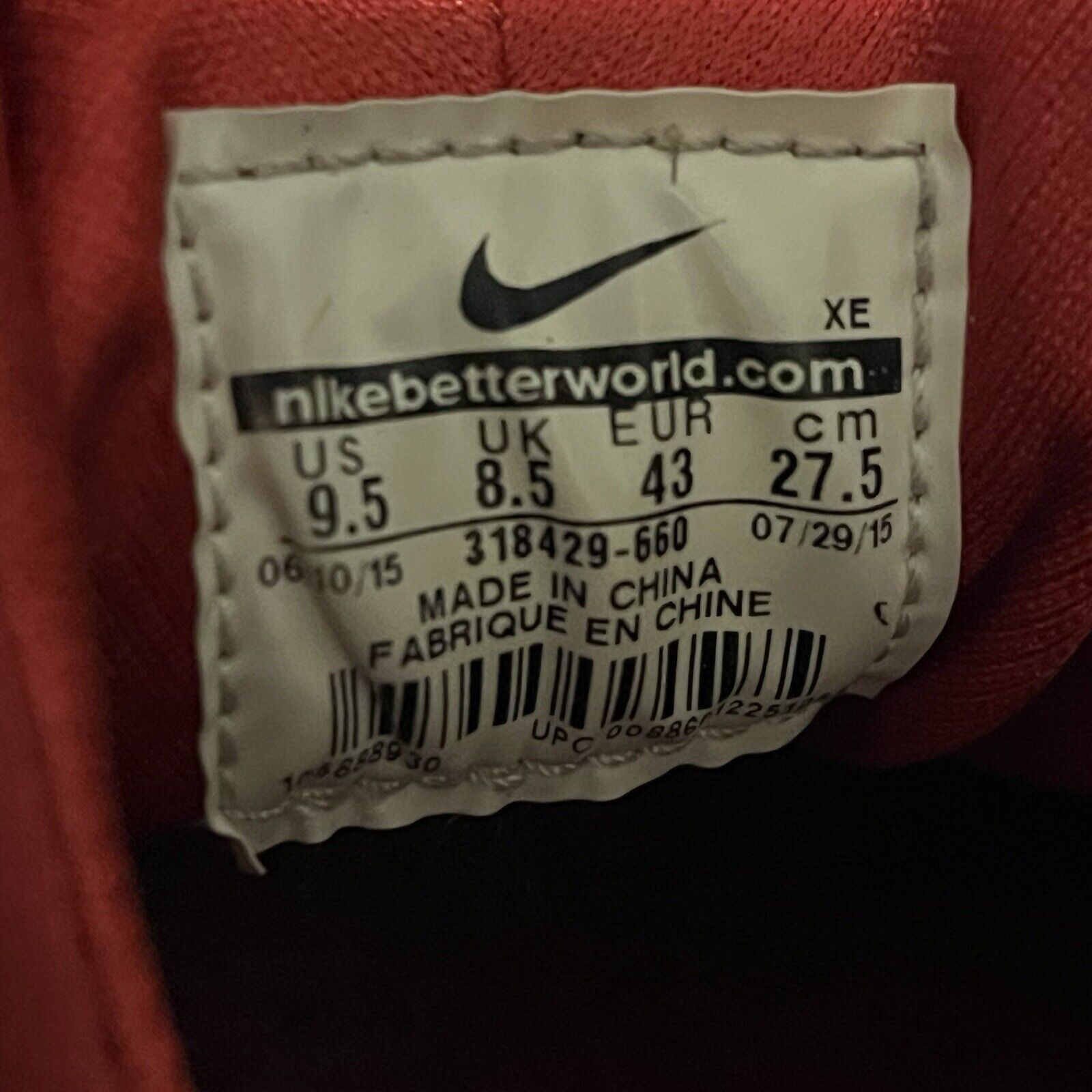 Nike 2015 Nike Air Huarache Triple Red 318429 660 Rare VTG Sz 9.5 Size US 9.5 / EU 42-43 - 7 Thumbnail
