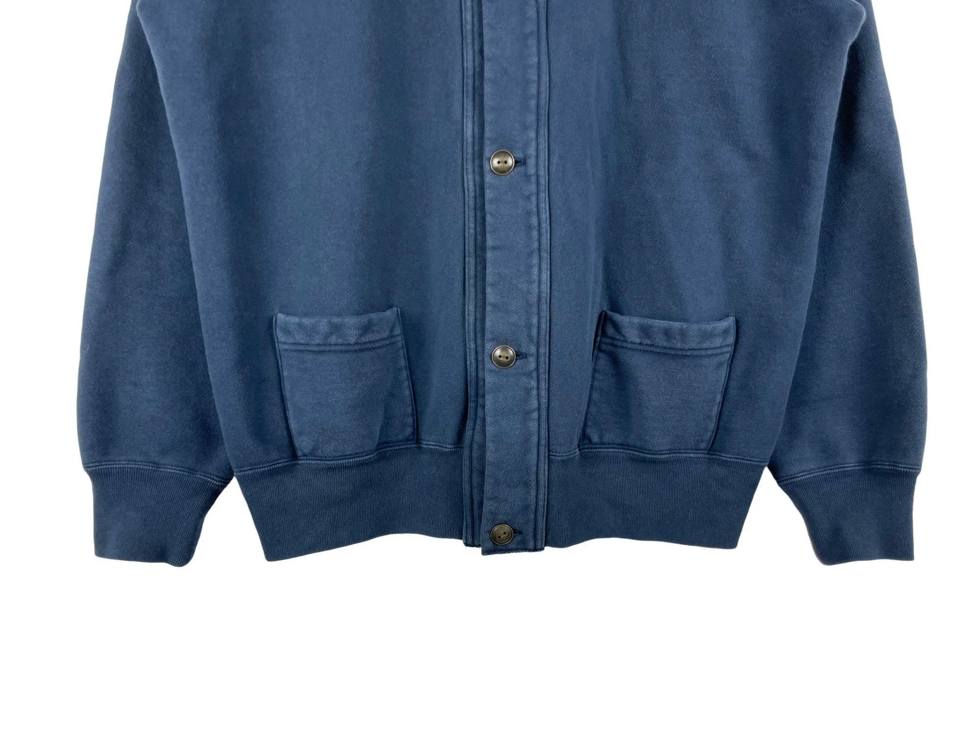 A.PRESSE A.Presse x Biotop Indigo Dyed Vintage Sweat Cardigan Size US M / EU 48-50 / 2 - 4 Thumbnail