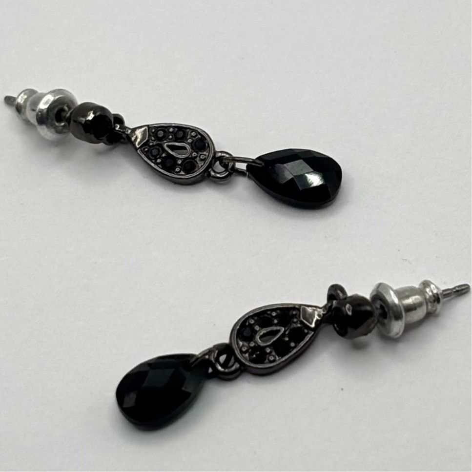 Other Black Tear Drop Earrings Size ONE SIZE - 3 Thumbnail