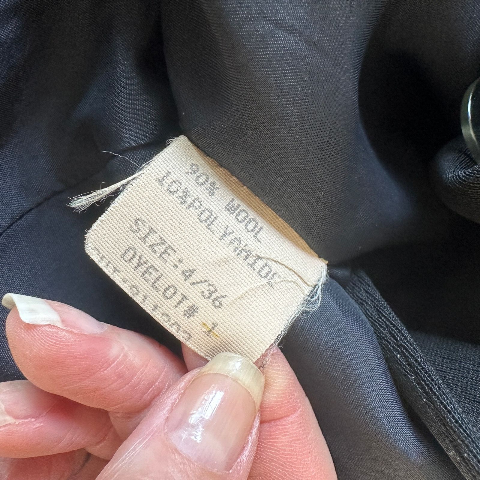 Other Philippe Adec Black Double Breast Wool Dress Jacket Blazer 4 Size S / US 4 / IT 40 - 7 Thumbnail