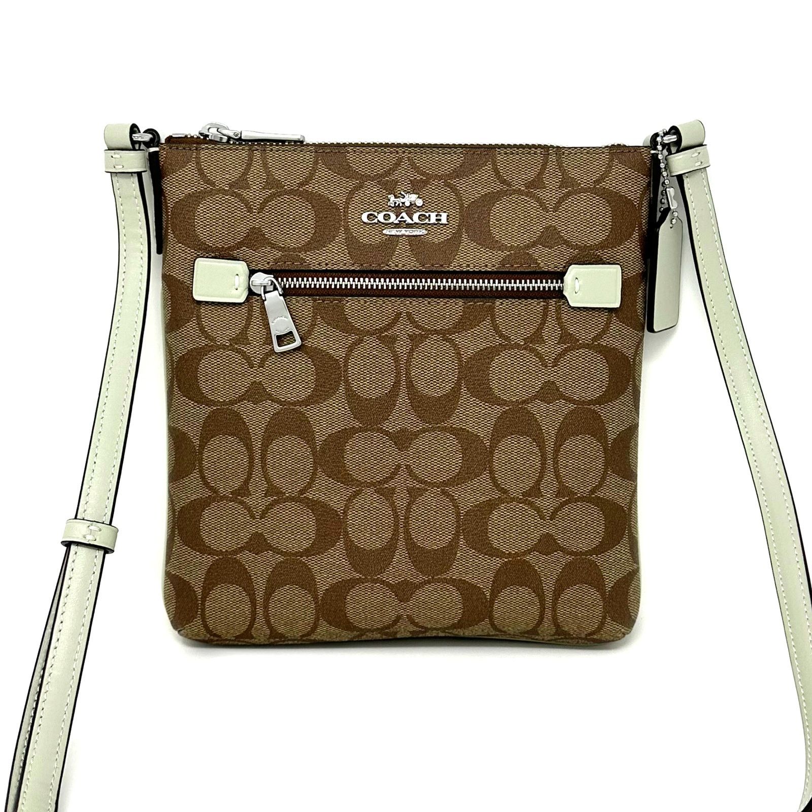 Coach Coach Mini Rowan File Bag Signature Canvas Khaki Sage CF340 Size ONE SIZE - 1 Thumbnail