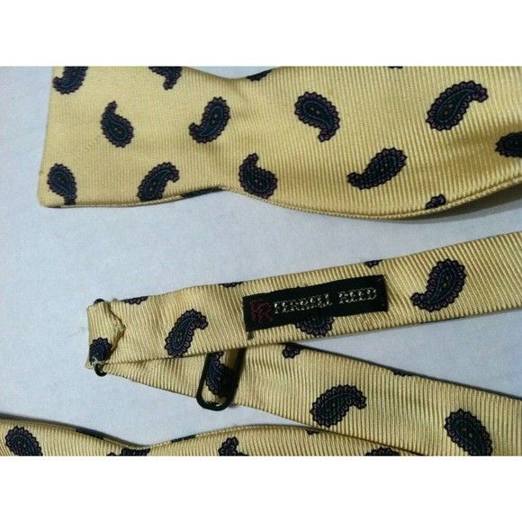 Other FERRELL REED MENS YELLOW 100%SILK BOW TIE Size ONE SIZE - 3 Thumbnail