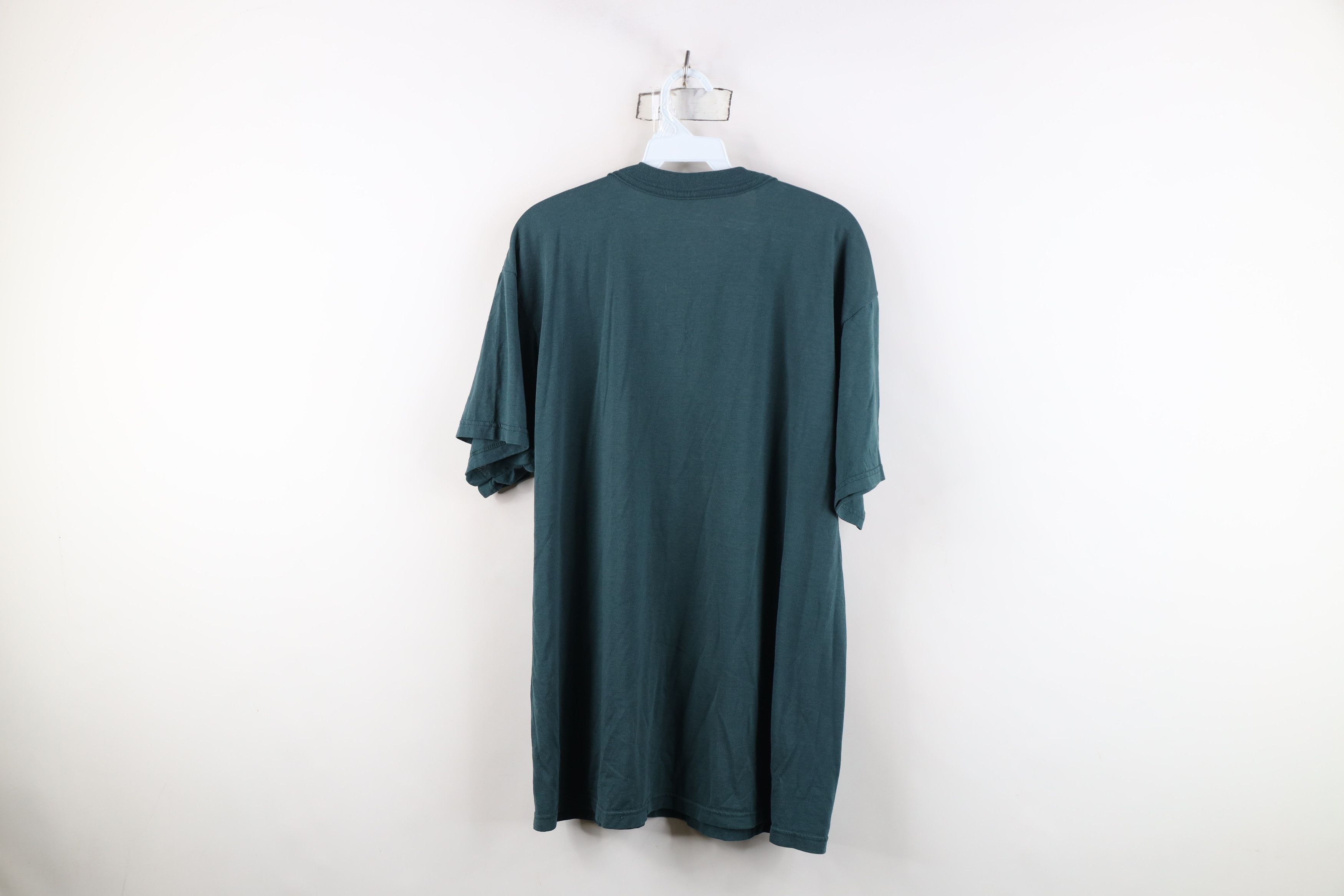 Vintage Vintage 90s Streetwear Short Sleeve Pocket T-Shirt Green Size US XL / EU 56 / 4 - 11 Thumbnail