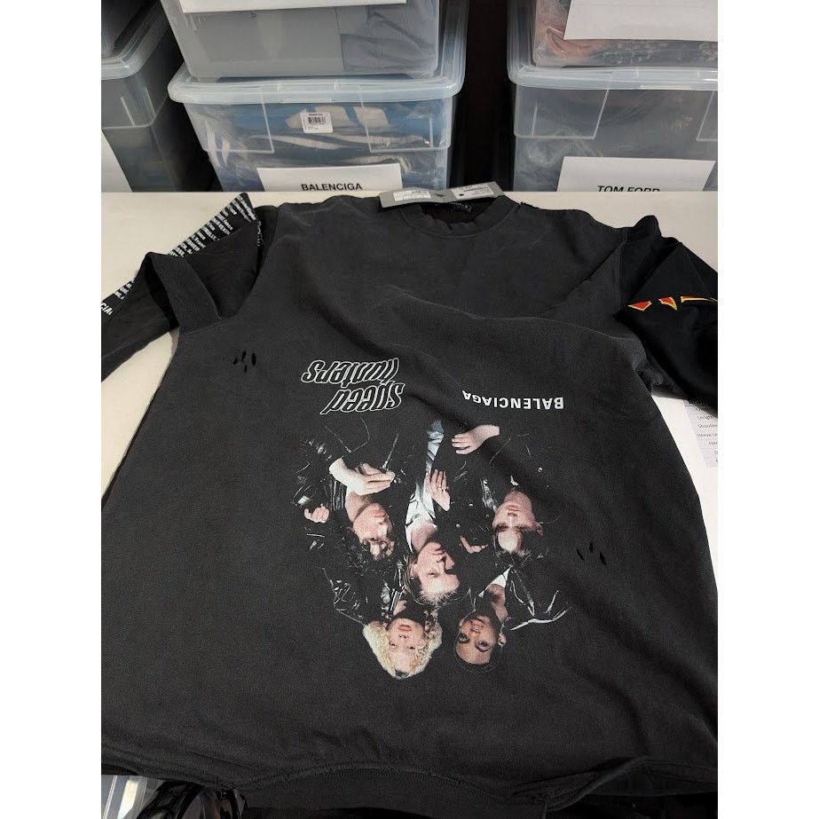 Balenciaga o1rshd1 Speed Hunter Long Sleeve T-Shirt in Black Size US L / EU 52-54 / 3 - 21 Thumbnail