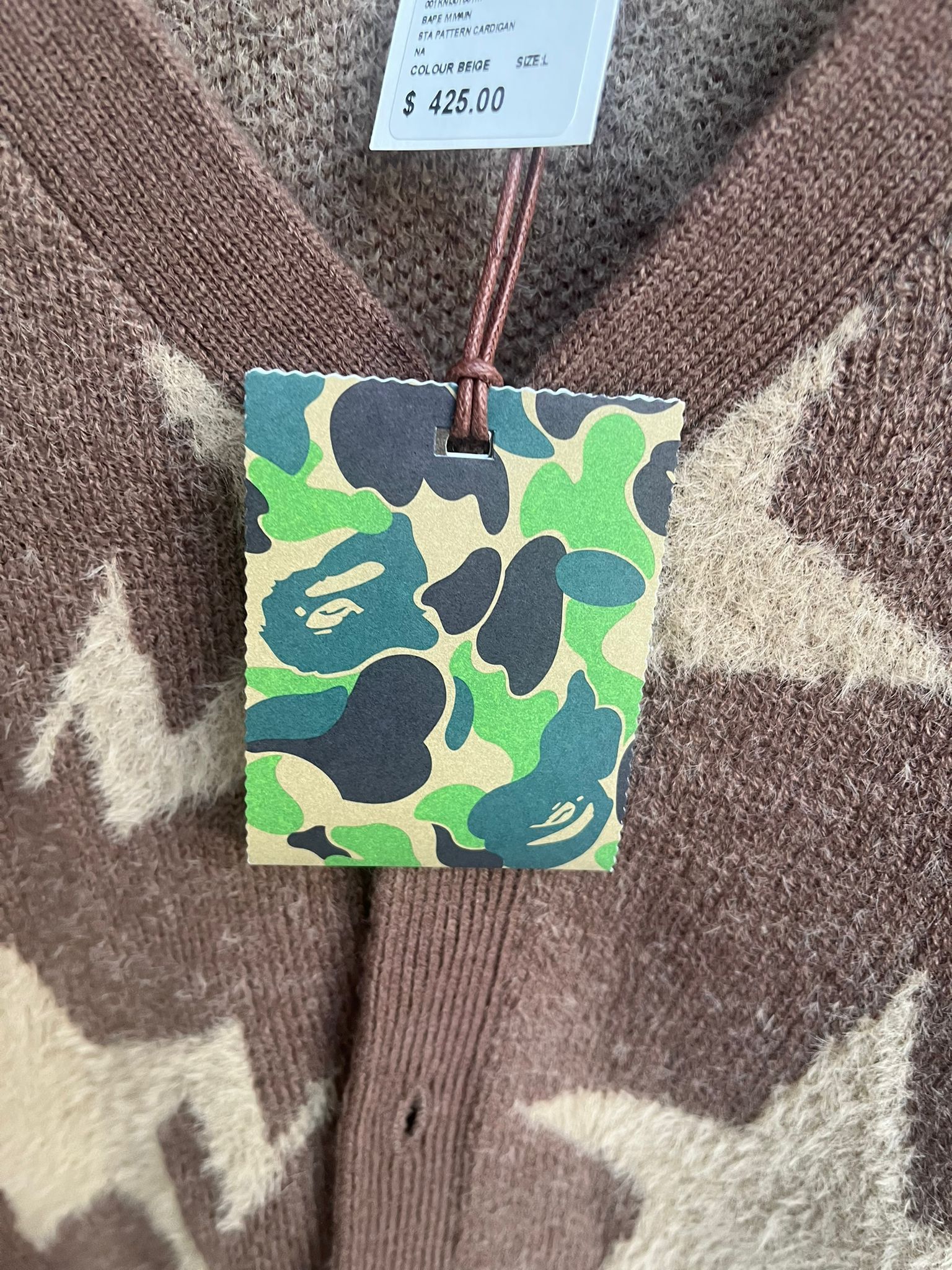 Bape Star Pattern Relaxed Cardigan Size US L / EU 52-54 / 3 - 10 Thumbnail