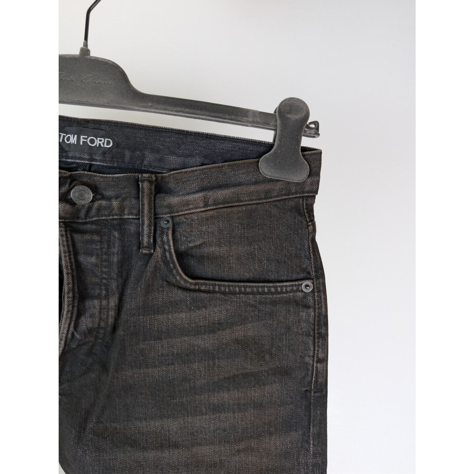 Tom Ford o1rshd1 Straight Fit Denim Jeans in Brown Size US 34 / EU 50 - 5 Thumbnail