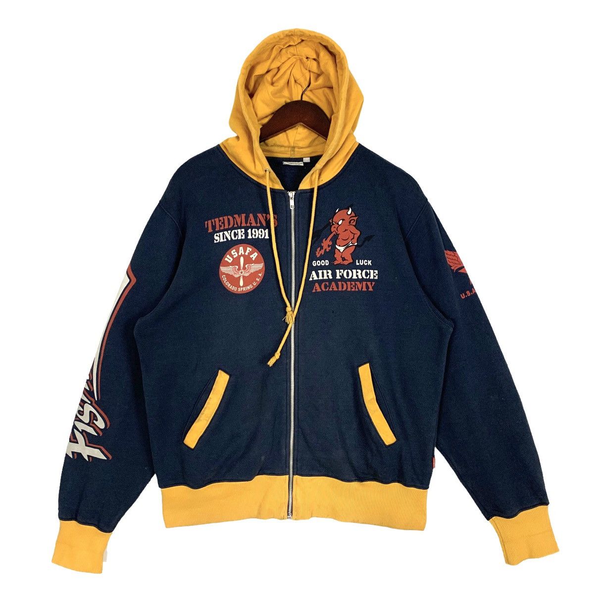 Tedman Vintage Tedman Company U.S. Air Force Full Zip Hoodie Size M Size US M / EU 48-50 / 2 - 3 Thumbnail