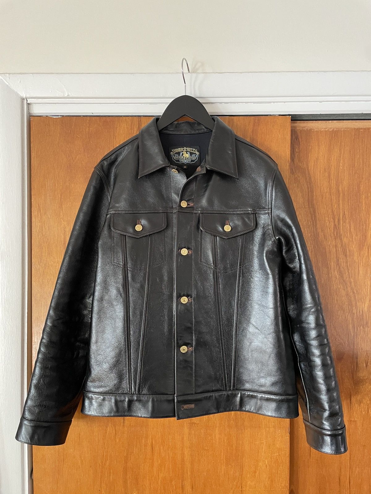 DOUBLE HELIX Double Helix Western Pioneer Horsehide Type 3 Black Size US XL / EU 56 / 4 - 1 Thumbnail