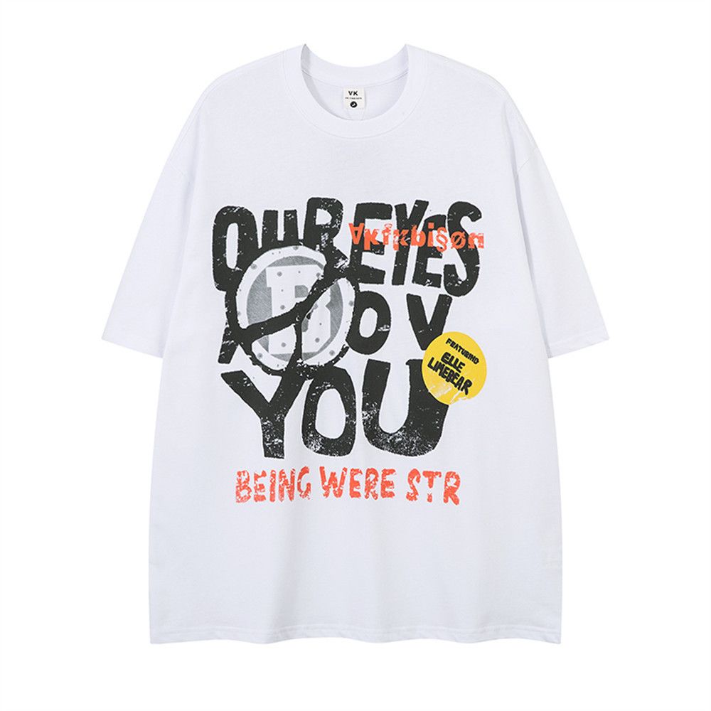 Japanese Brand × Vintage American hip-hop creative letter print loose T-shirt Size US M / EU 48-50 / 2 - 1 Thumbnail