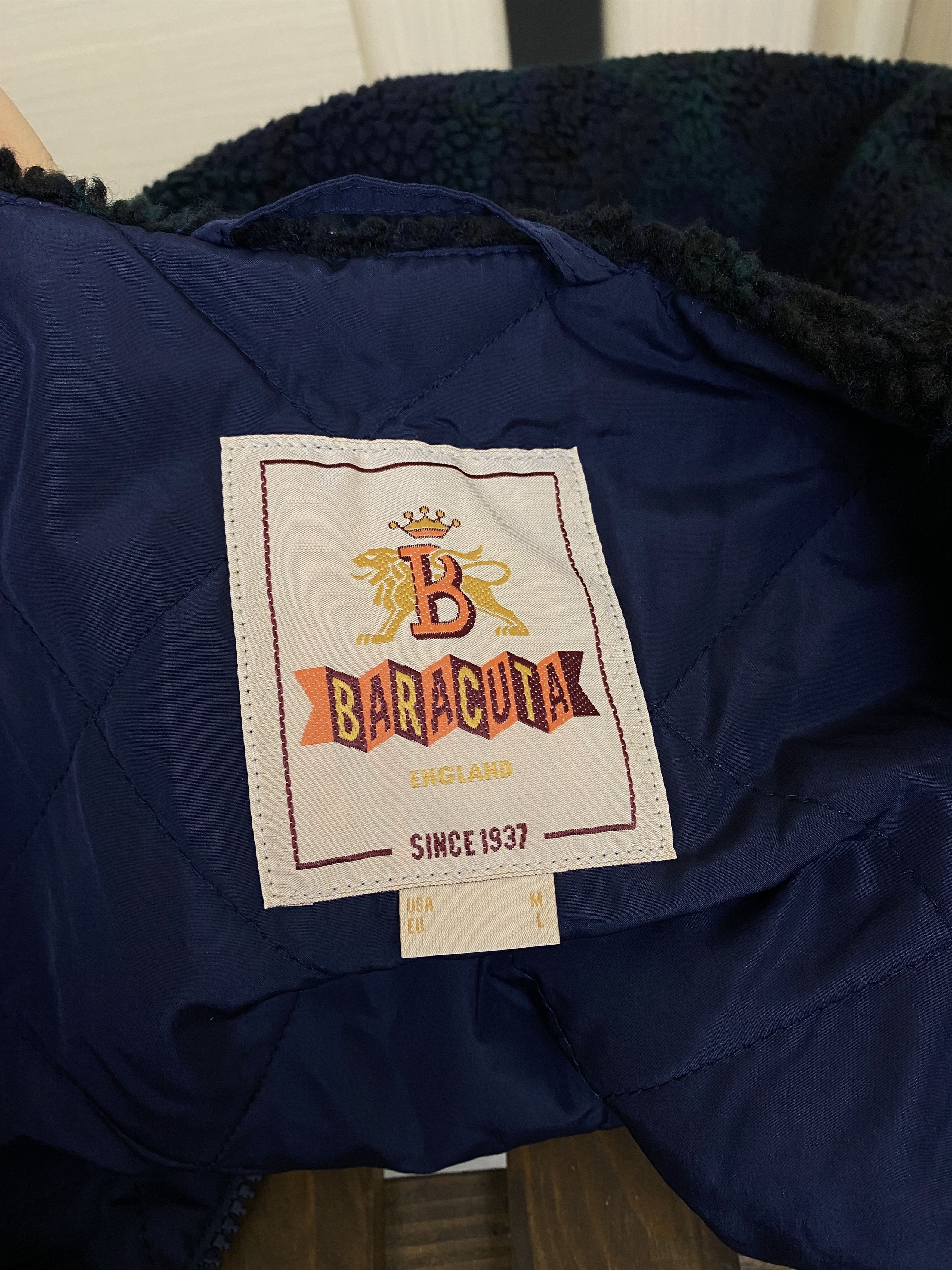Baracuta BARACUTA CURLY FLEECE LINER VEST BLACKWATCH size L Size US L / EU 52-54 / 3 - 8 Thumbnail