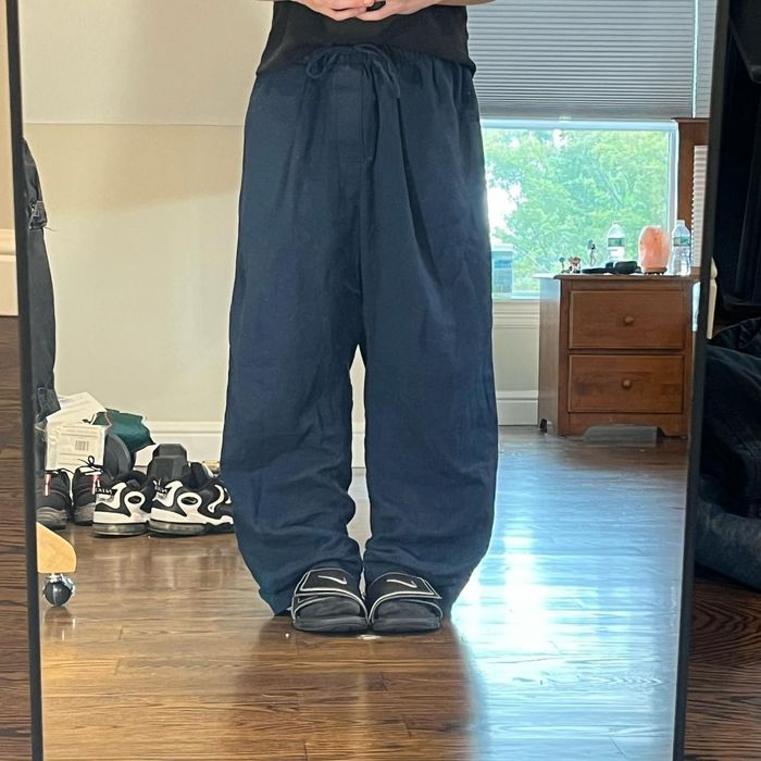 Vintage 2000s baggy wide leg lands end sweatpants Grailed
