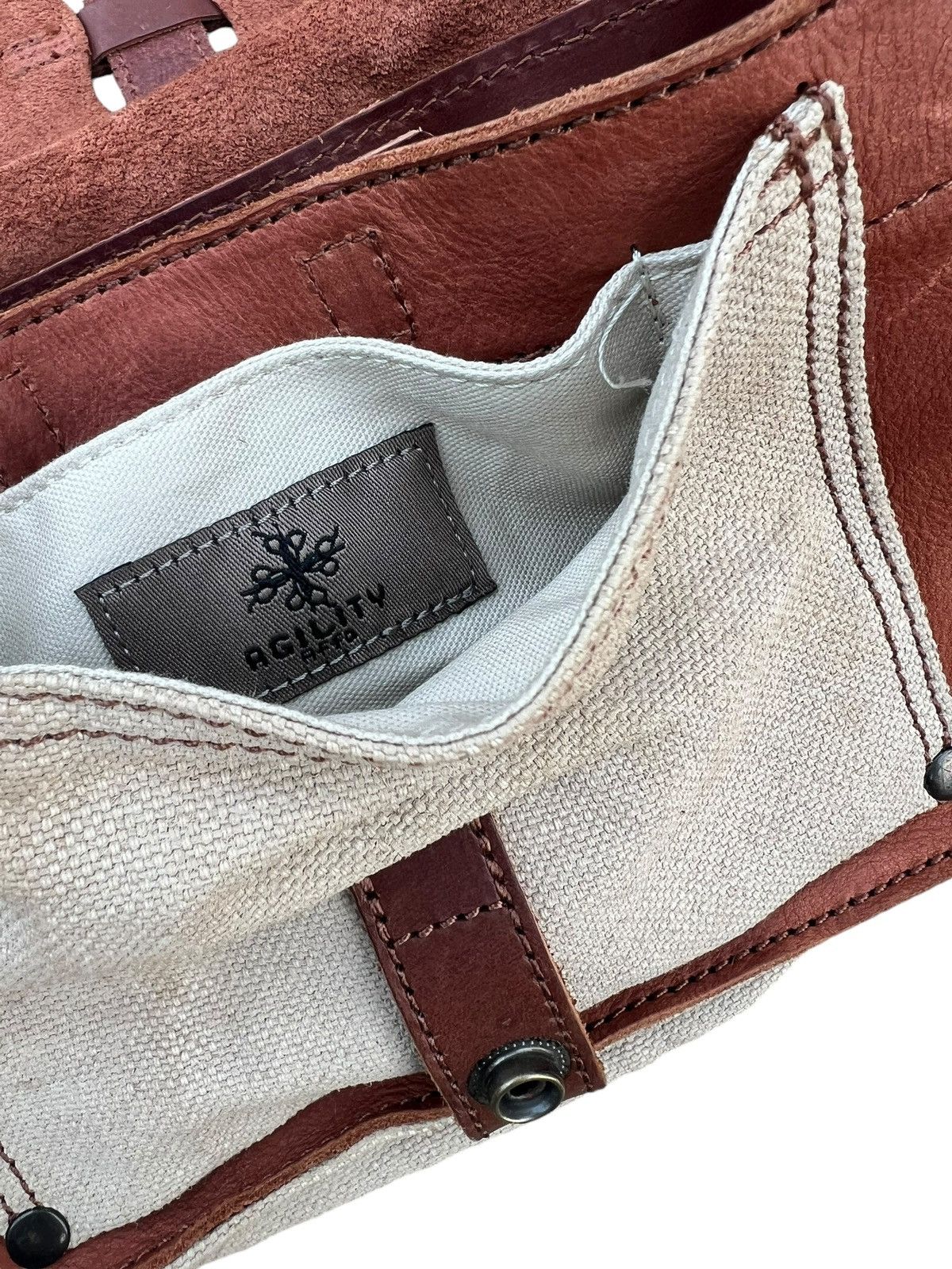 Leather Vintage Agility Japan Patina Leather Hybrid Bag Size ONE SIZE - 25 Thumbnail