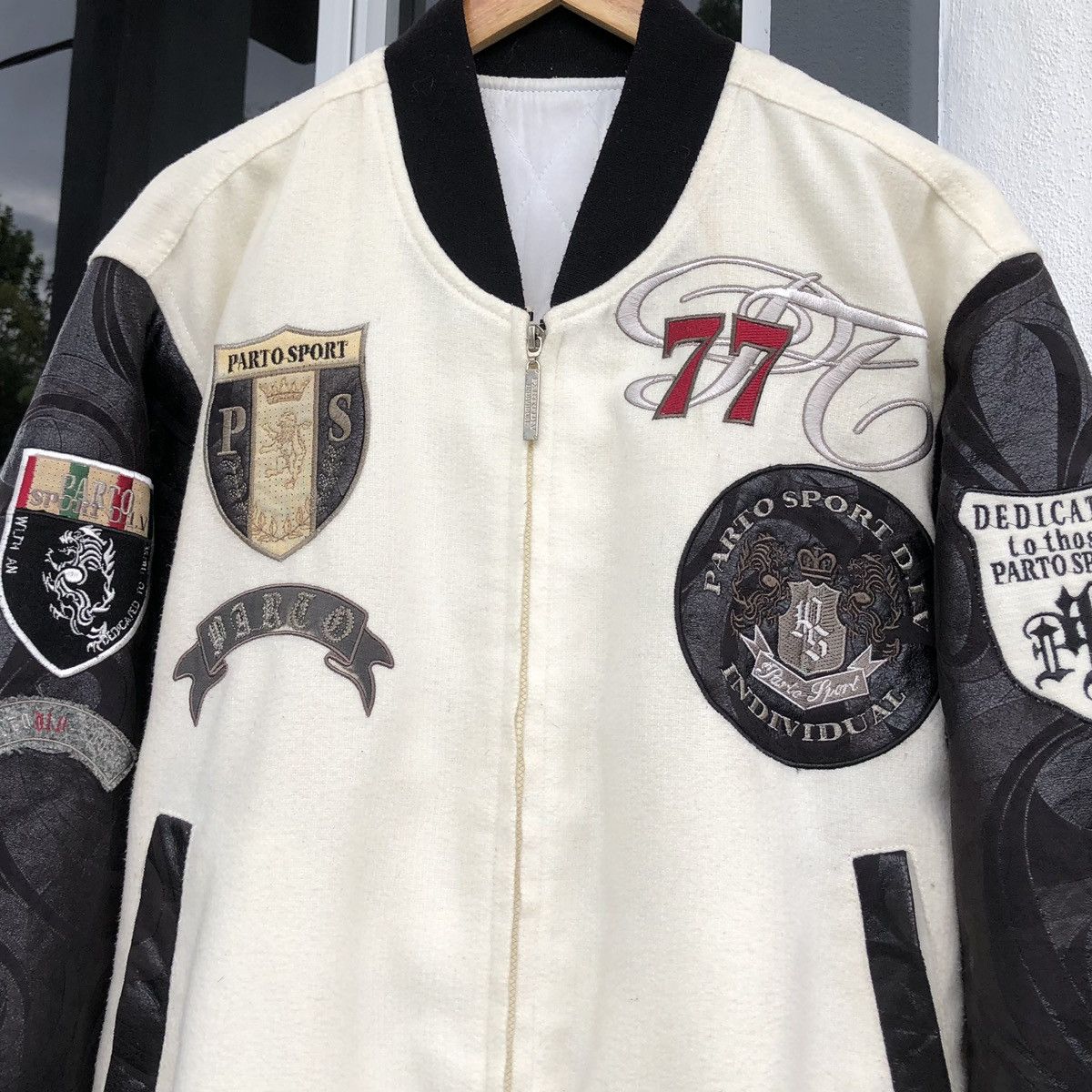 Japanese Brand Parto II Individual Sport 77 Patches Embroidery Logo Jacket Size US L / EU 52-54 / 3 - 7 Thumbnail