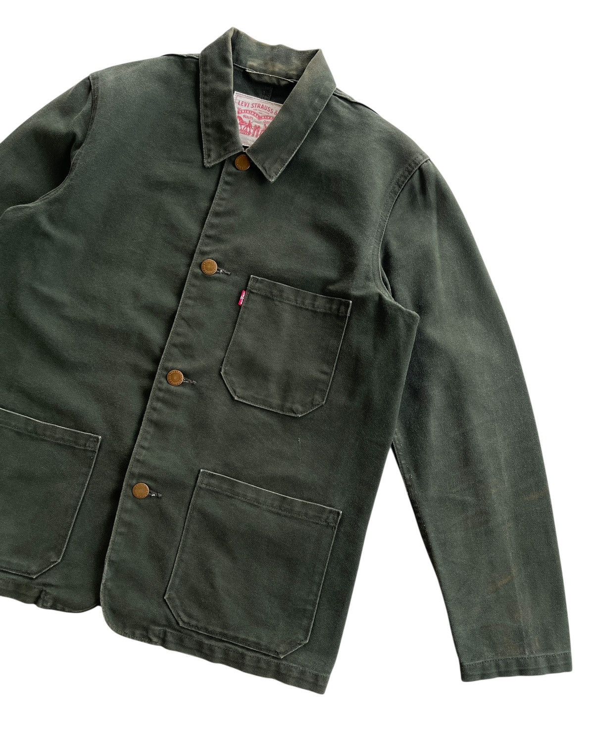 Levi's Vintage Clothing Levis Engineers Worker Chore Canvas Jacket Size US M / EU 48-50 / 2 - 5 Thumbnail