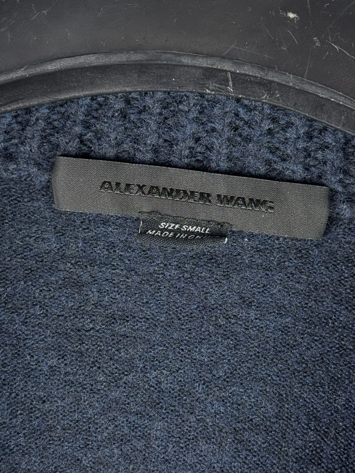 Alexander Wang Alexander Wang Pullover Gestrickt V-Ausschnitt Marineblau Size S / US 4 / IT 40 - 4 Thumbnail