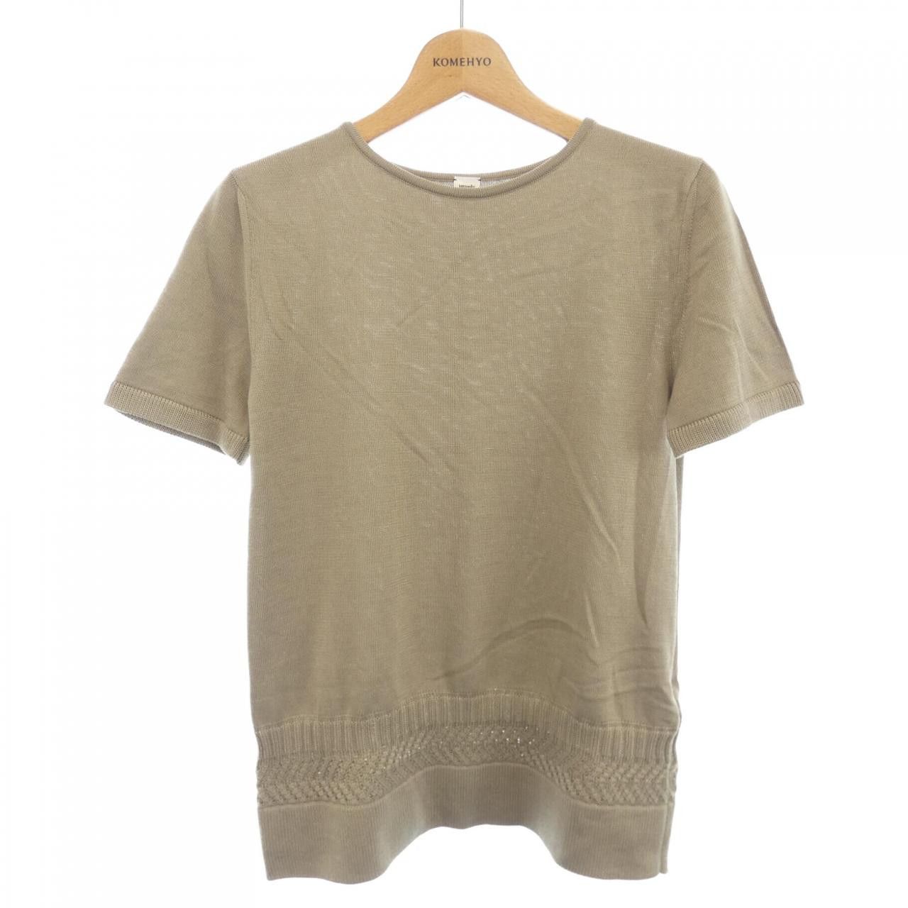 Hermes Hermes Hermes 66-7713 Silk Knit 36 Textile Tops DUTY FREE for USA Size ONE SIZE - 1 Thumbnail
