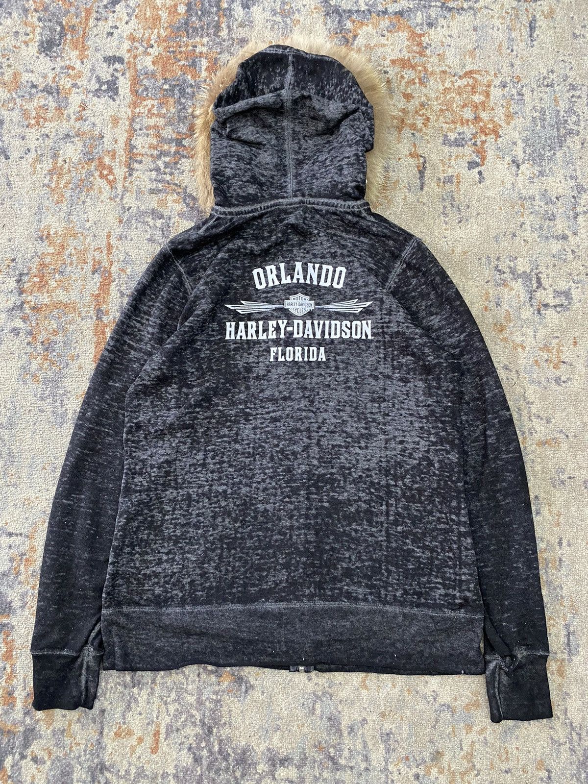 If Six Was Nine × Japanese Brand × Le Grande Bleu (L.G.B.) Faux fur hoodie harley davidson ifsixwasnine style lgb Size US L / EU 52-54 / 3 - 3 Thumbnail