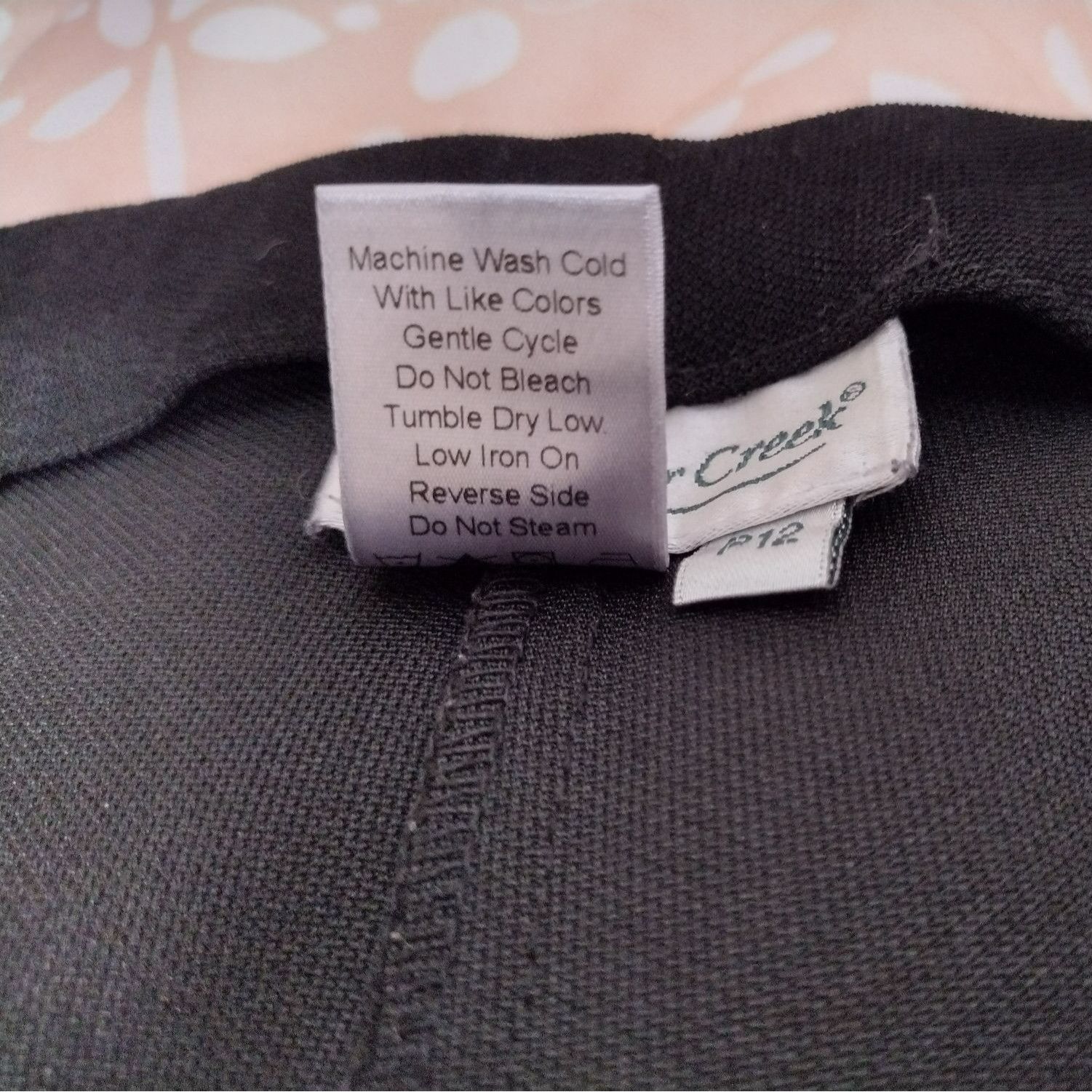 Coldwater Creek Coldwater Creek Womens Black Pants Size 12 Petite Polyester Size 34" / US 12 / IT 48 - 6 Thumbnail