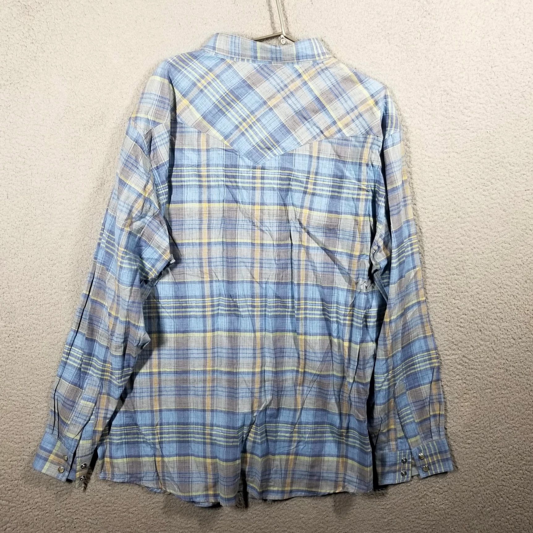 Pendleton VINTAGE Pendleton Western Shirt Men XL Blue Plaid Casual Button-Up Long Sleeve Cotton Size US XL / EU 56 / 4 - 2 Thumbnail