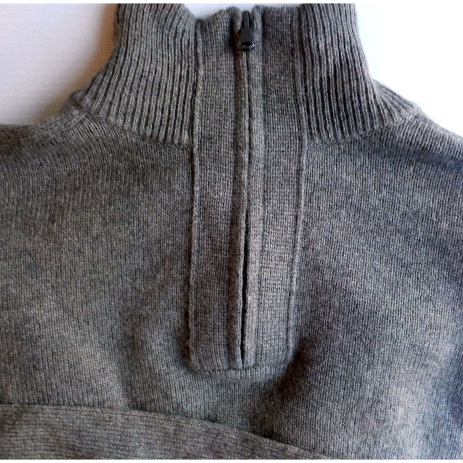 J.Crew J. Crew 1/4 Zip Sweater Wool Blend Slim Fit Mens Medium Brown Size US M / EU 48-50 / 2 - 4 Thumbnail