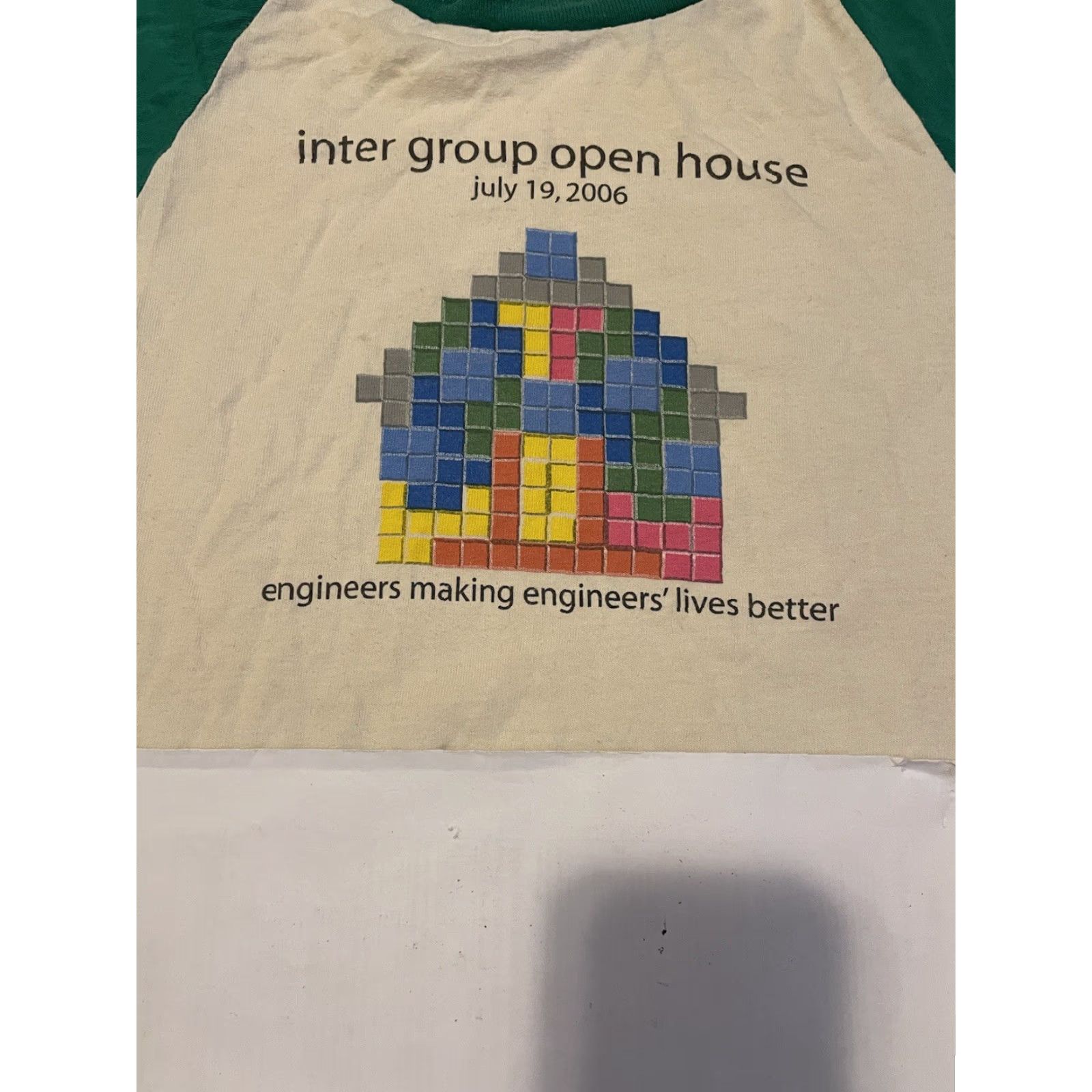 Apple VINTAGE Google Open House Faded Shirt M Green Apple Technology 80s 90s Retro College Hip Hop Vaporwave California USA Mens T-Shirt Size US M / EU 48-50 / 2 - 3 Thumbnail