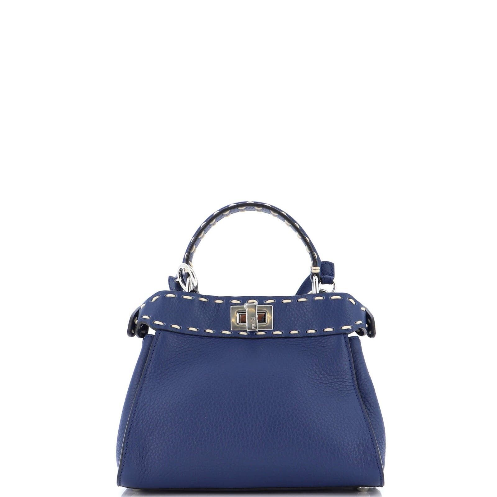Fendi Iconic Selleria Peekaboo Bag Leather Mini Size ONE SIZE - 4 Thumbnail