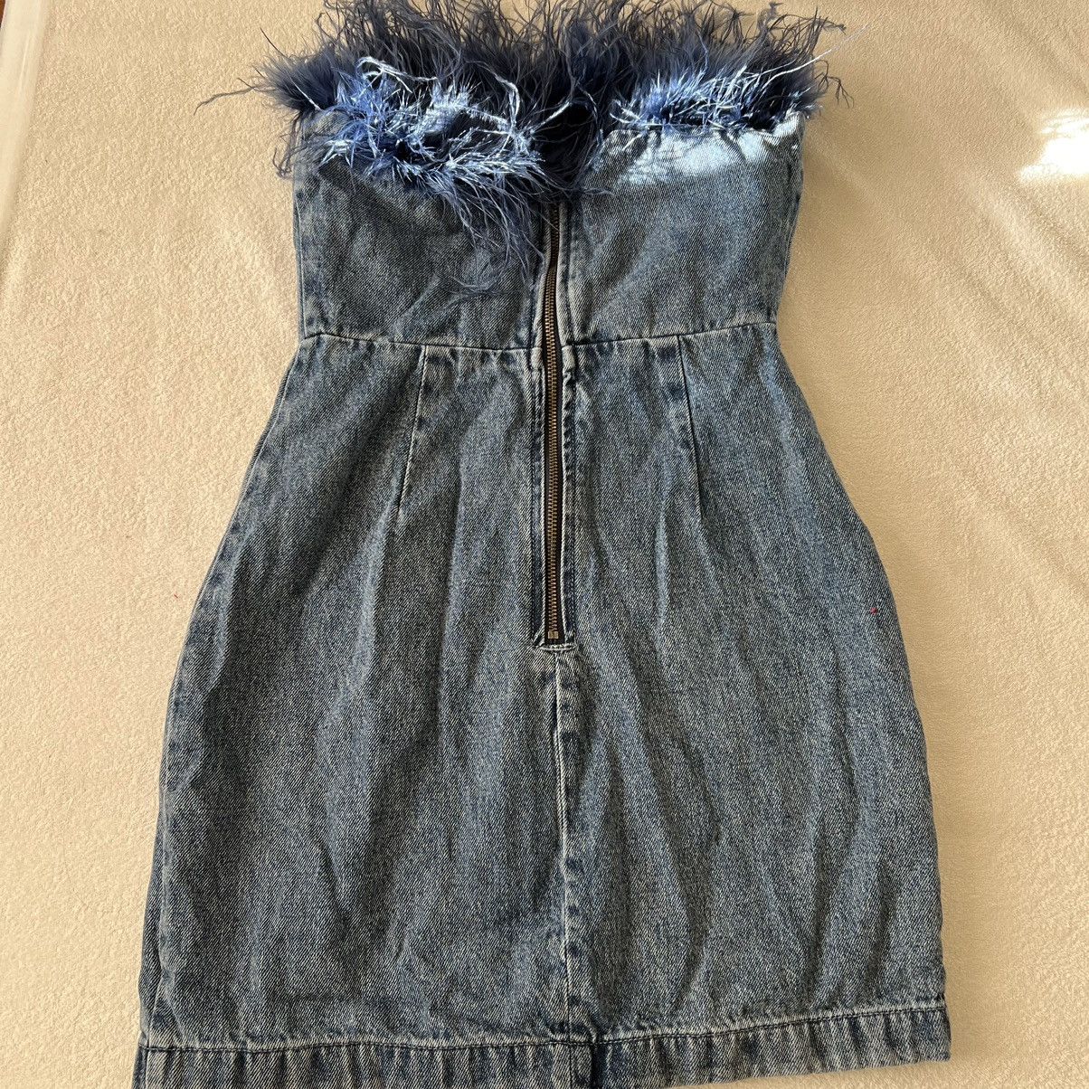 Amanda Uprichard amanda uprichard eleni dress blue denim size XS BD Size XS / US 0-2 / IT 36-38 - 2 Thumbnail