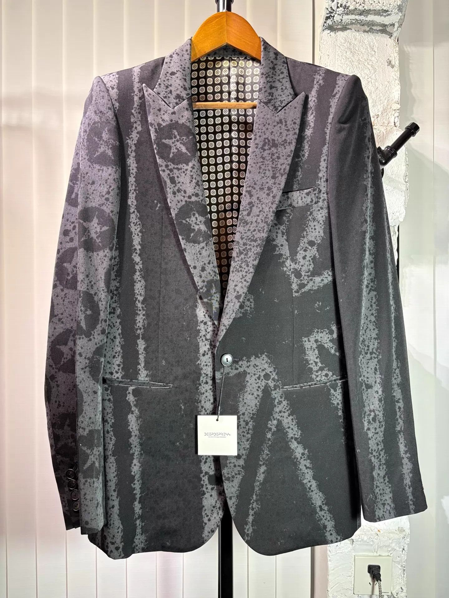 Number (N)ine Number (N)ine 04ss Dream Baby Dream Black UK Flag Blazer Size US M / EU 48-50 / 2 - 1 Thumbnail