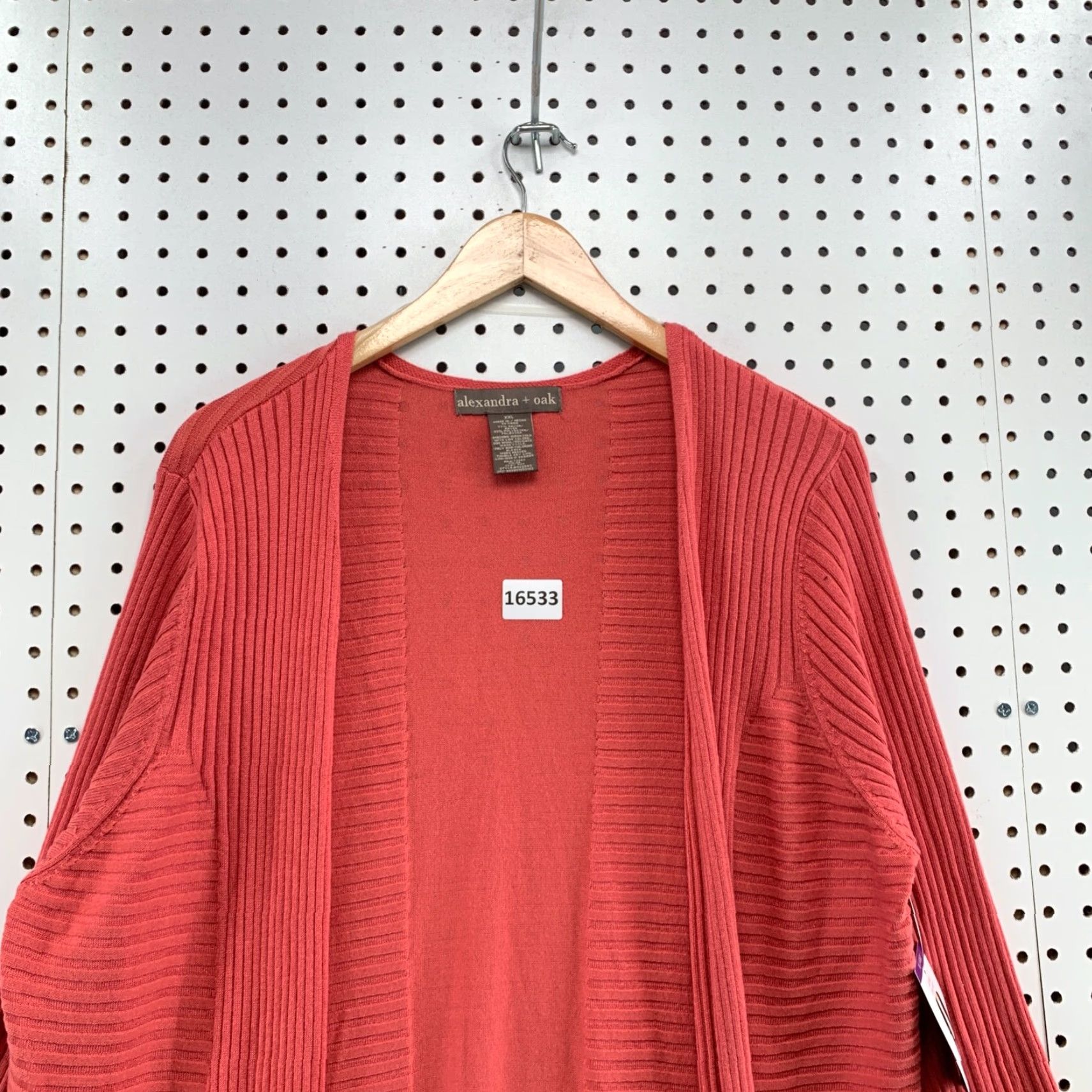 Vintage NEW Alexandra + Oak Long Sleeve Ribbed Cardigan Sweater 2XL XXL Long Open Front Size XXL / US 16-18 / IT 52-54 - 4 Thumbnail