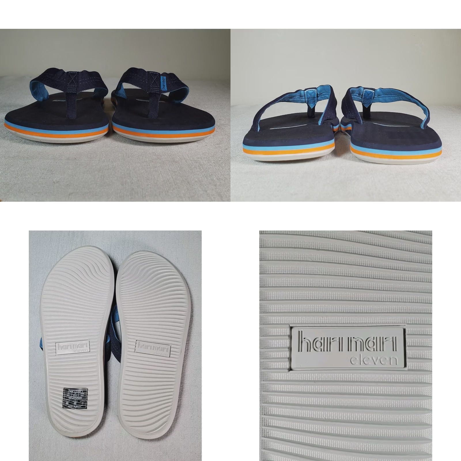 Vintage Hari Mari Dunes Flip Flop Sandal Blue Men's US 11 Size ONE SIZE - 8 Thumbnail