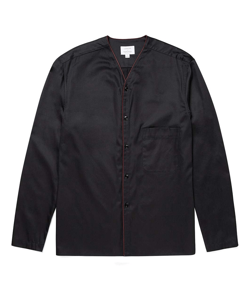 Lemaire × Sunspel V-Neck Pyjama Shirt Size US S / EU 44-46 / 1 - 1 Thumbnail
