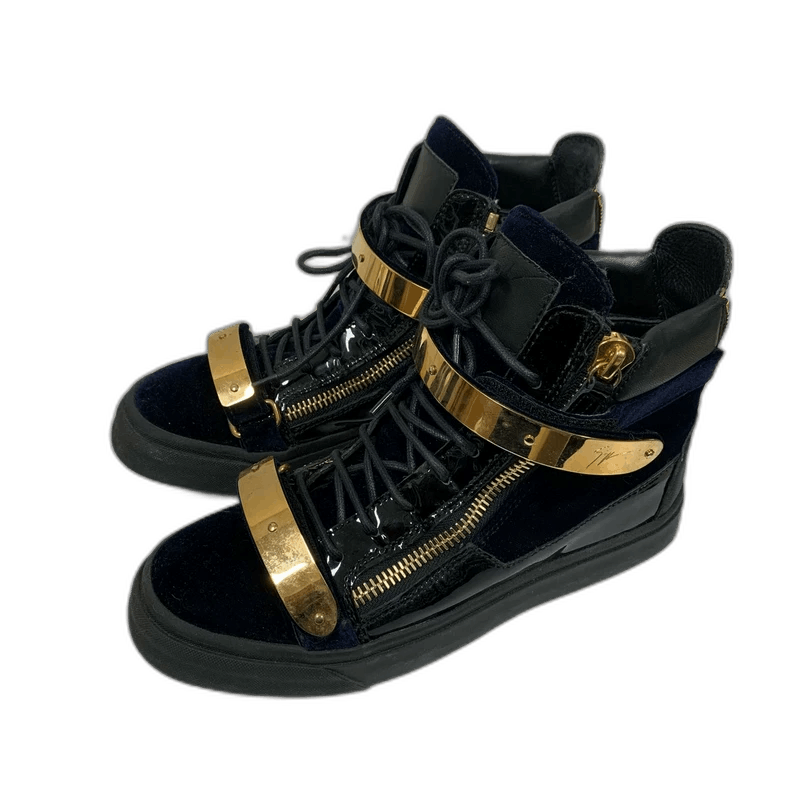 Giuseppe Zanotti Giuseppe Zanotti High-Top Sneakers in Black Size US 7 / IT 37 - 1 Thumbnail