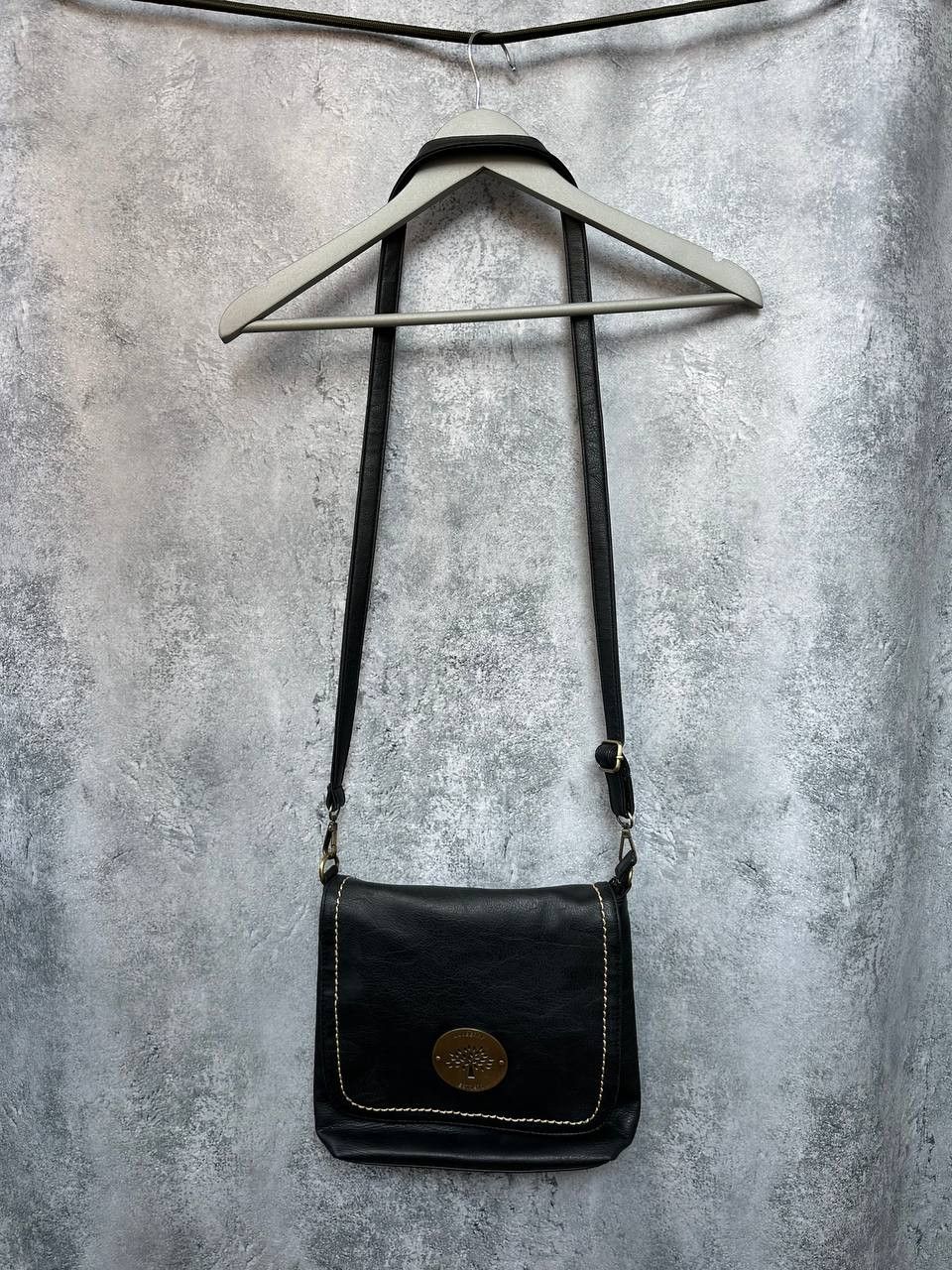Leather Mulberry Black Leather Crossbody Bag with Brass Hardware Size ONE SIZE - 2 Thumbnail