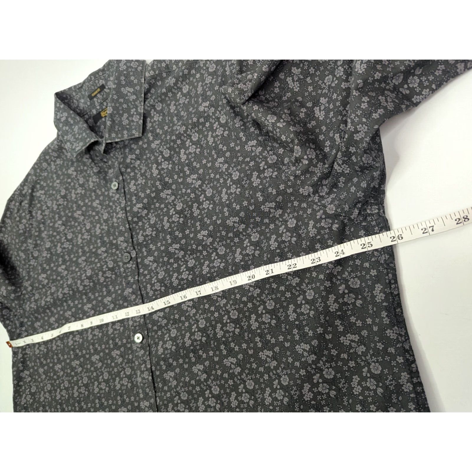 Vintage Penguin Munsingwear Floral Long Sleeve Grey Shirt Mens 2XL Button Classic Fit Size US XXL / EU 58 / 5 - 6 Thumbnail