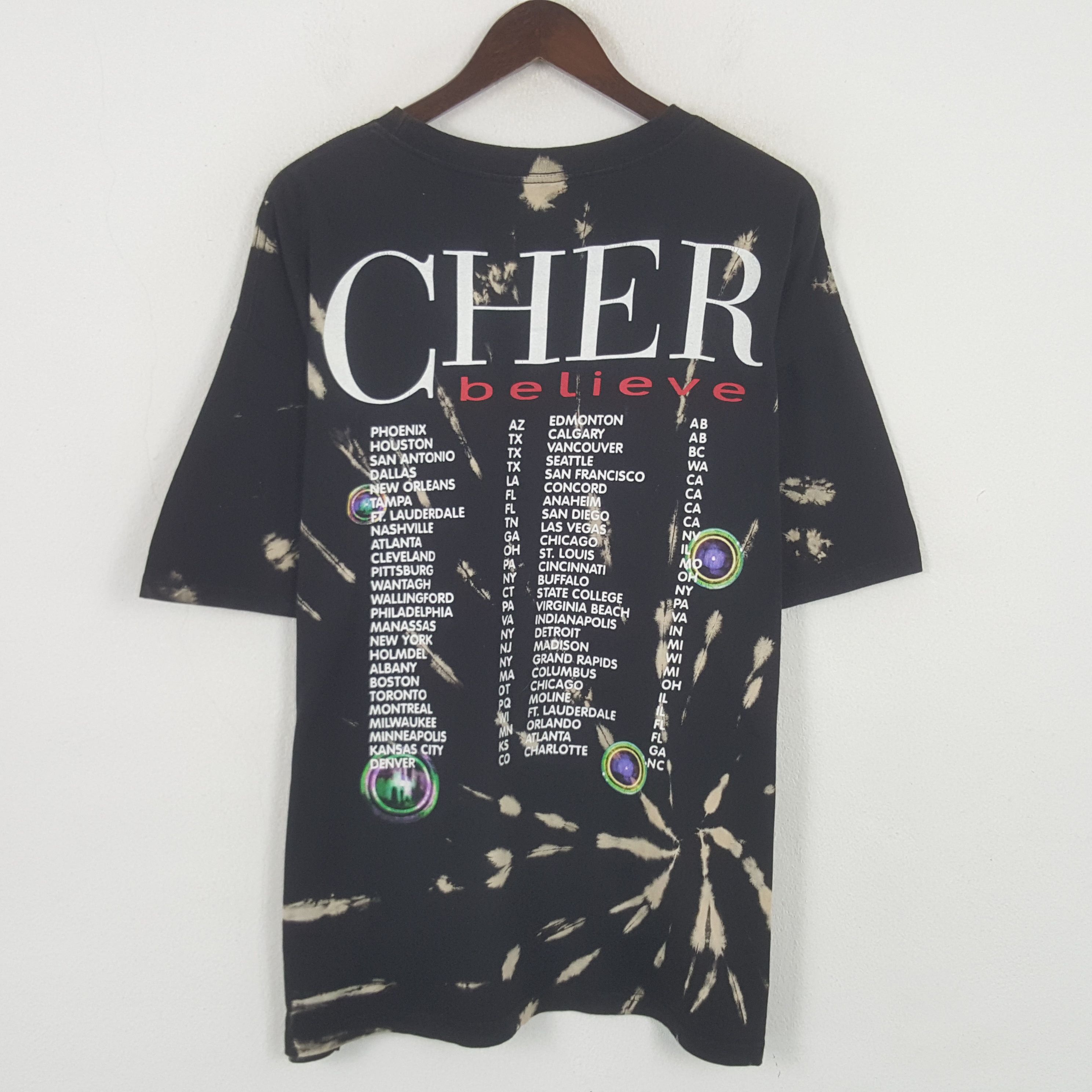 Band Tees Vintage Cher Believe Tour Singer Tshirt Size US XL / EU 56 / 4 - 1 Thumbnail