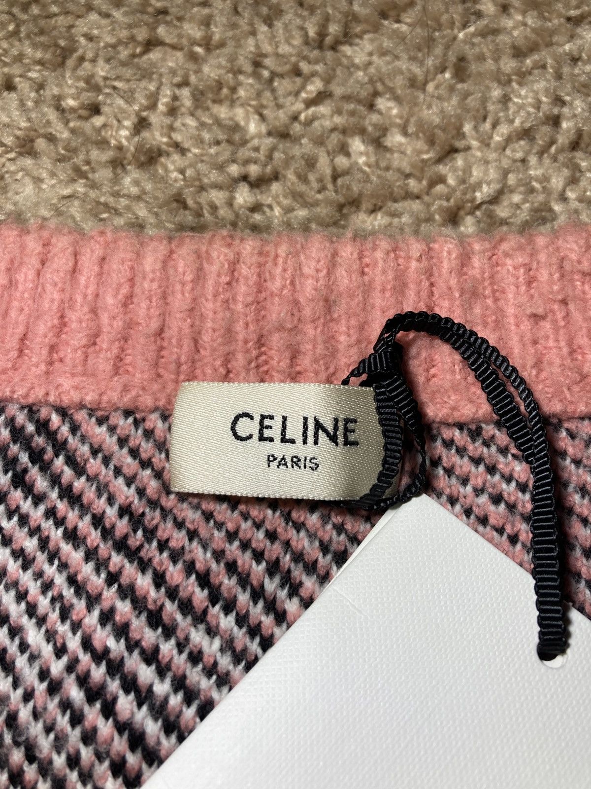 Celine × Hedi Slimane SS22 Celine Amy Dorian Dog Puppy Shaggy Cropped Sweater 2022 Size US XS / EU 42 / 0 - 3 Thumbnail
