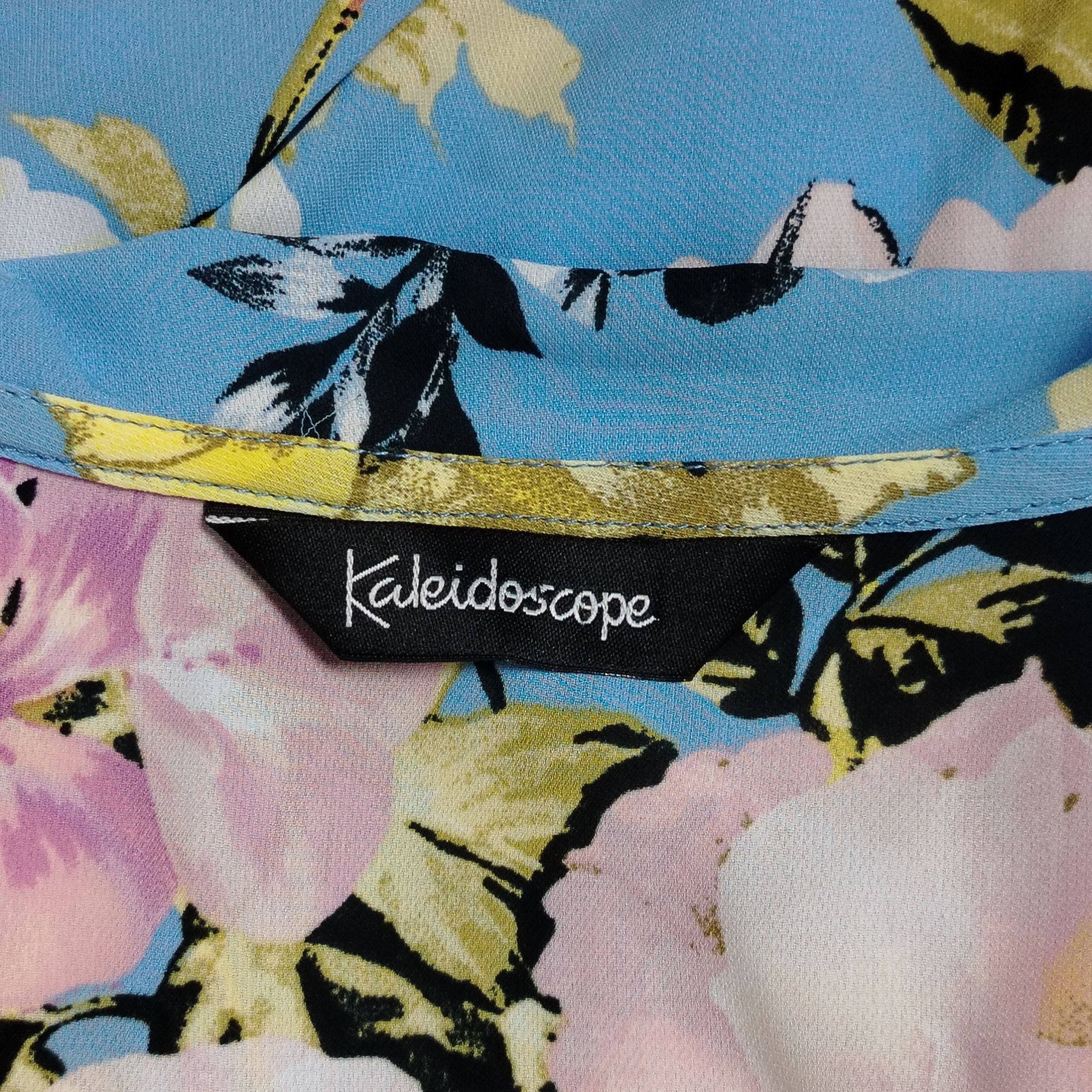 Other Pre-Loved Dress Womens UK 16 Blue Floral Wrap Maxi Ruffle Size XXL / US 16-18 / IT 52-54 - 4 Thumbnail