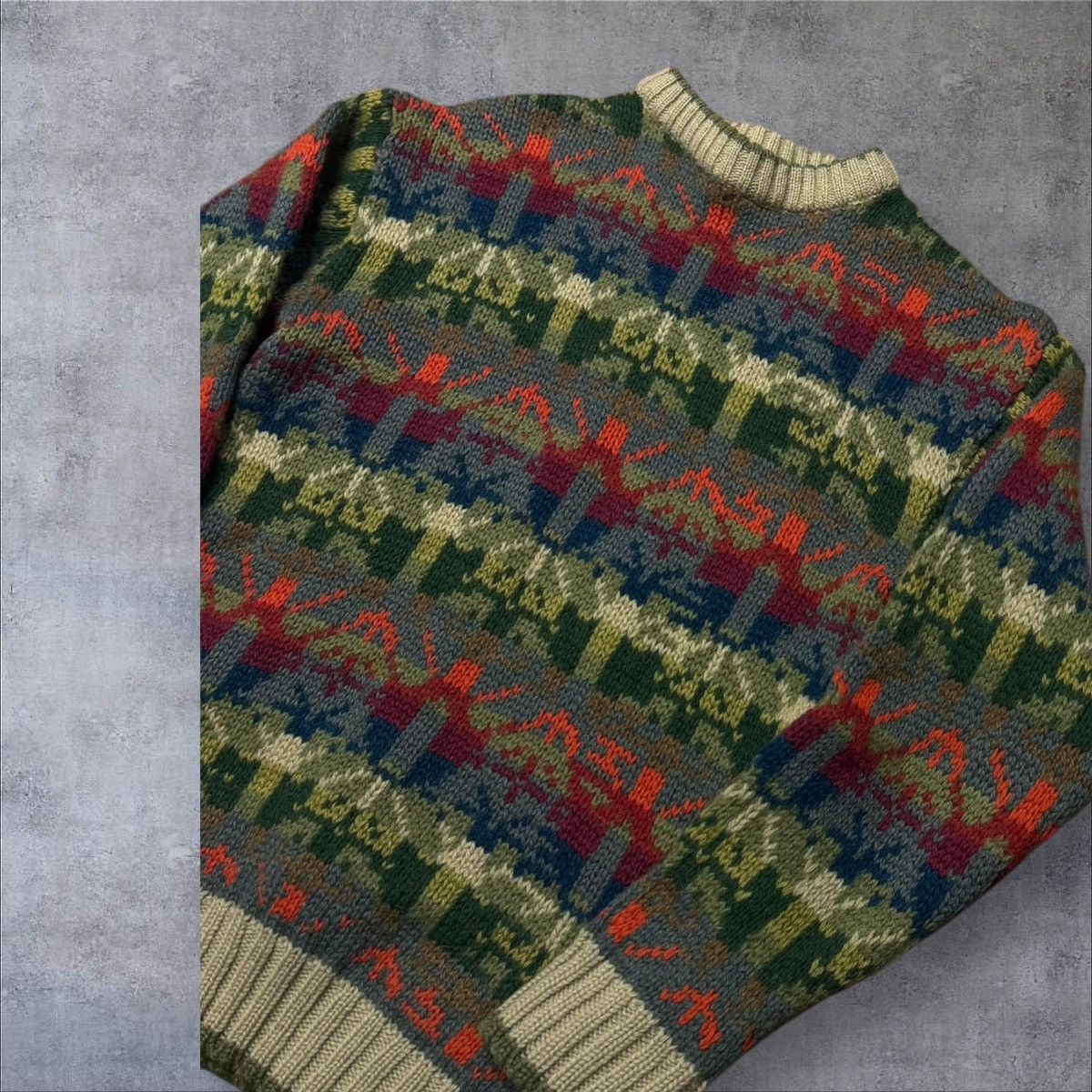 Vintage Colourfull sweater unisex fit S Size US S / EU 44-46 / 1 - 3 Thumbnail