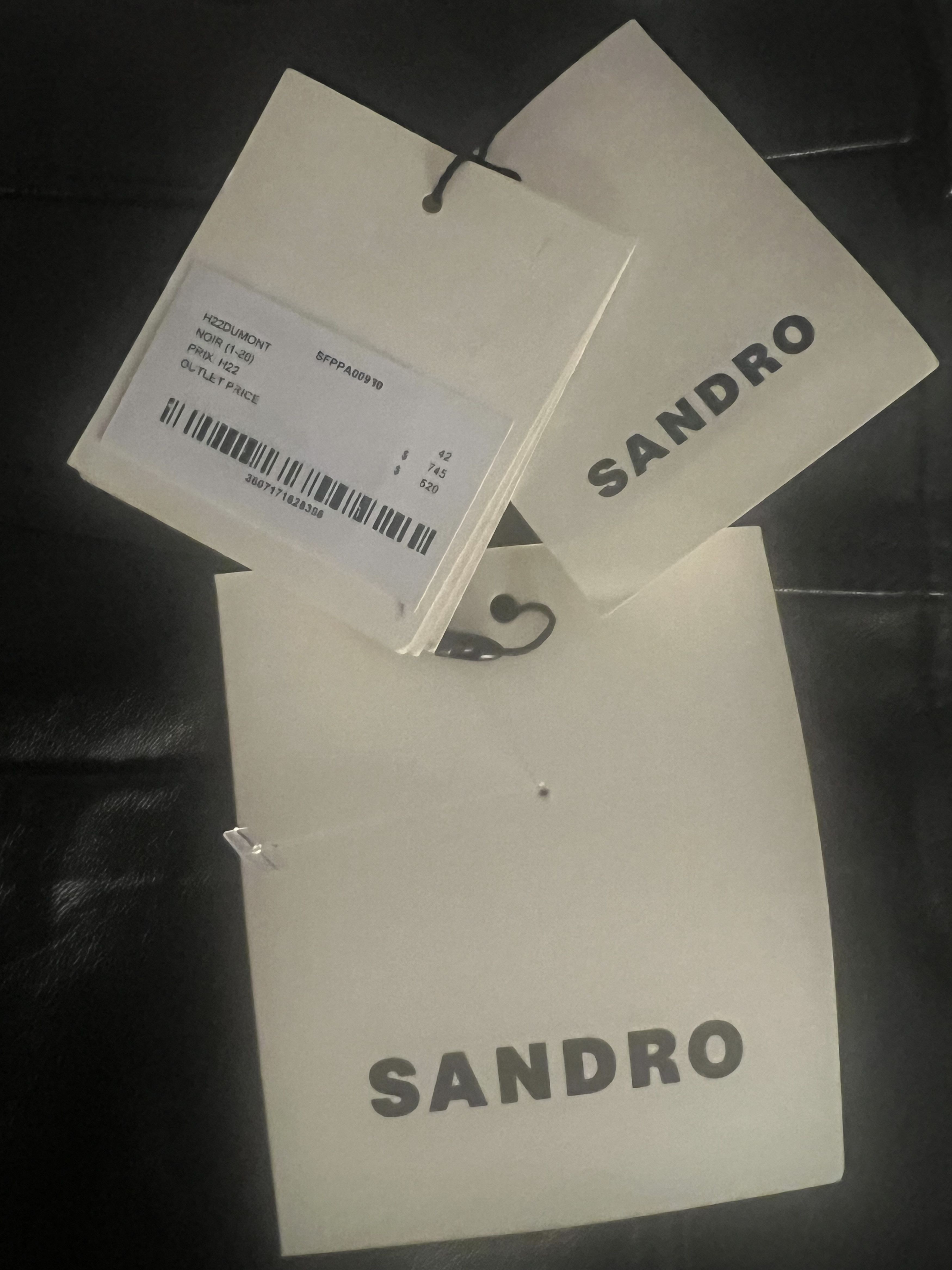 Sandro Sandro Leather Pants, New with Tags Size 30" / US 8 / IT 44 - 5 Thumbnail