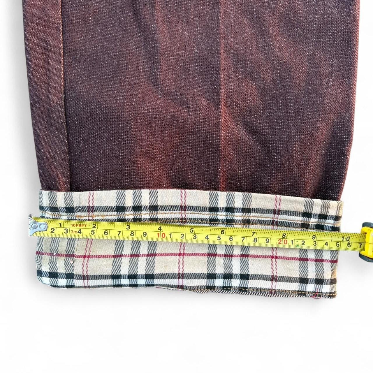 Other Hip Hop Elements Men’s Wide-Leg Jeans Brown Plaid Size 38 Size US 38 / EU 54 - 6 Thumbnail