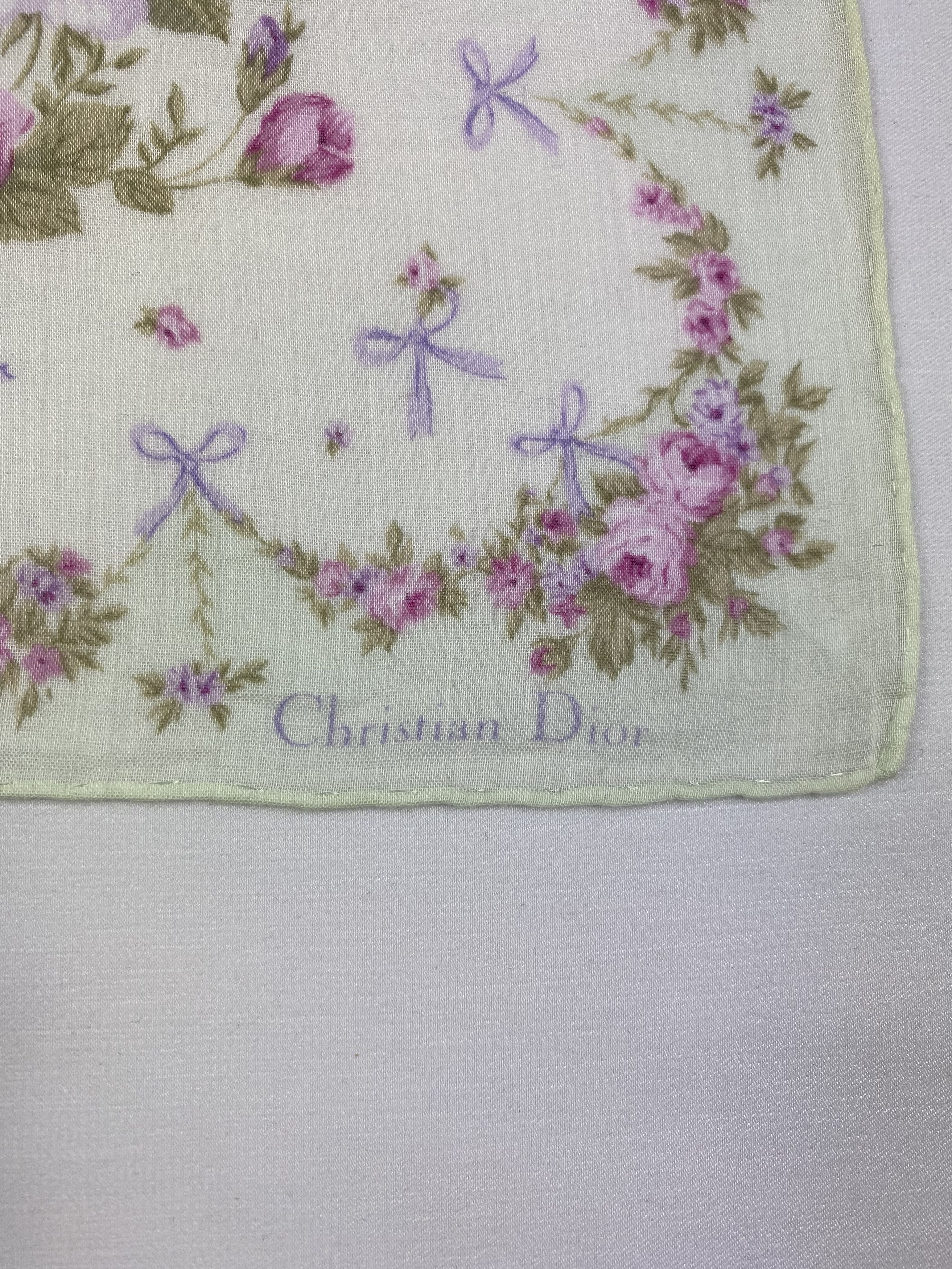 Vintage Christian Dior Handkerchief / Bandana / Neckerchief Size ONE SIZE - 5 Thumbnail